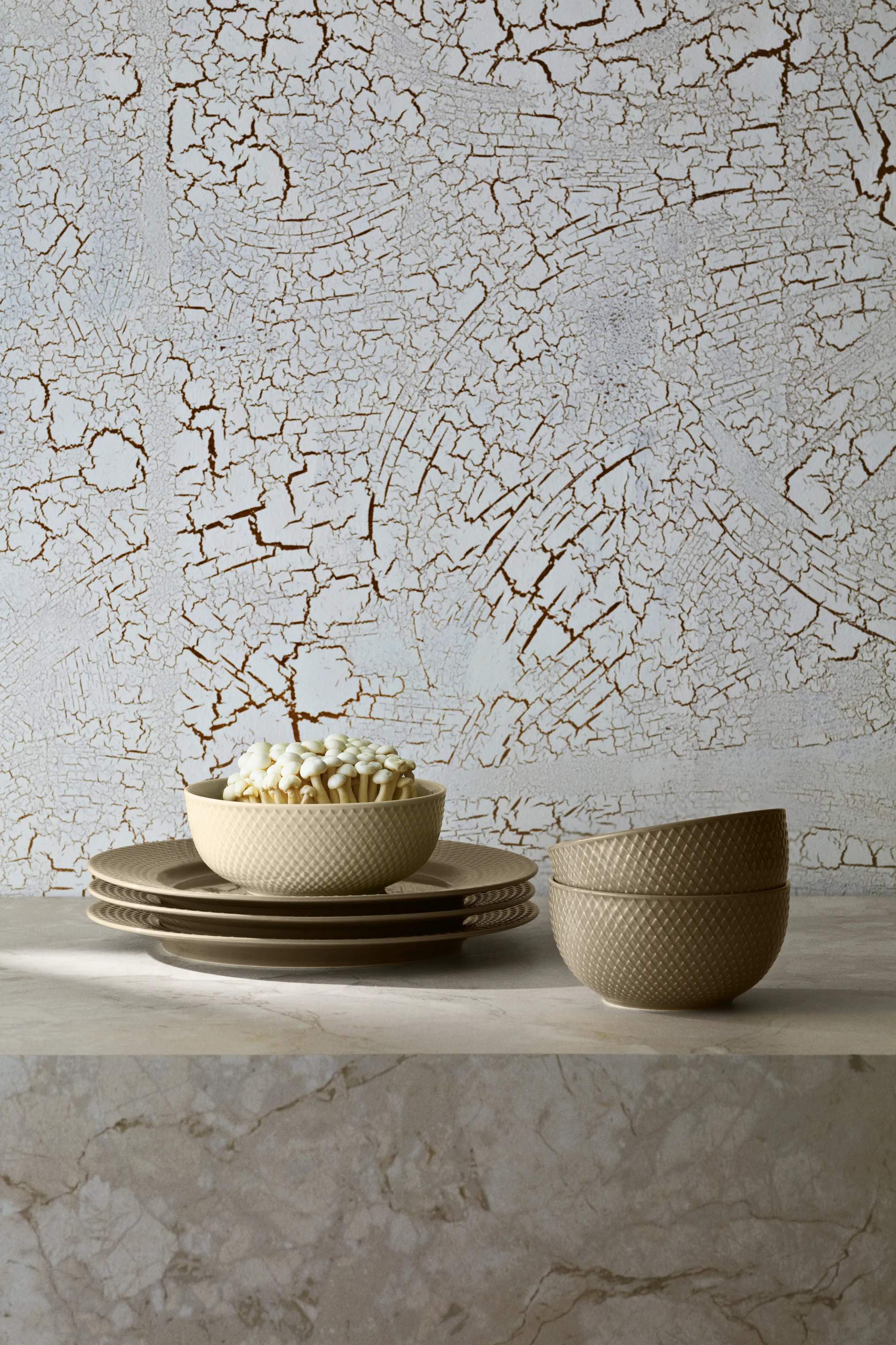 Lyngby Porcelæn Skåle Rhombe Earth Skål i Clay, 5