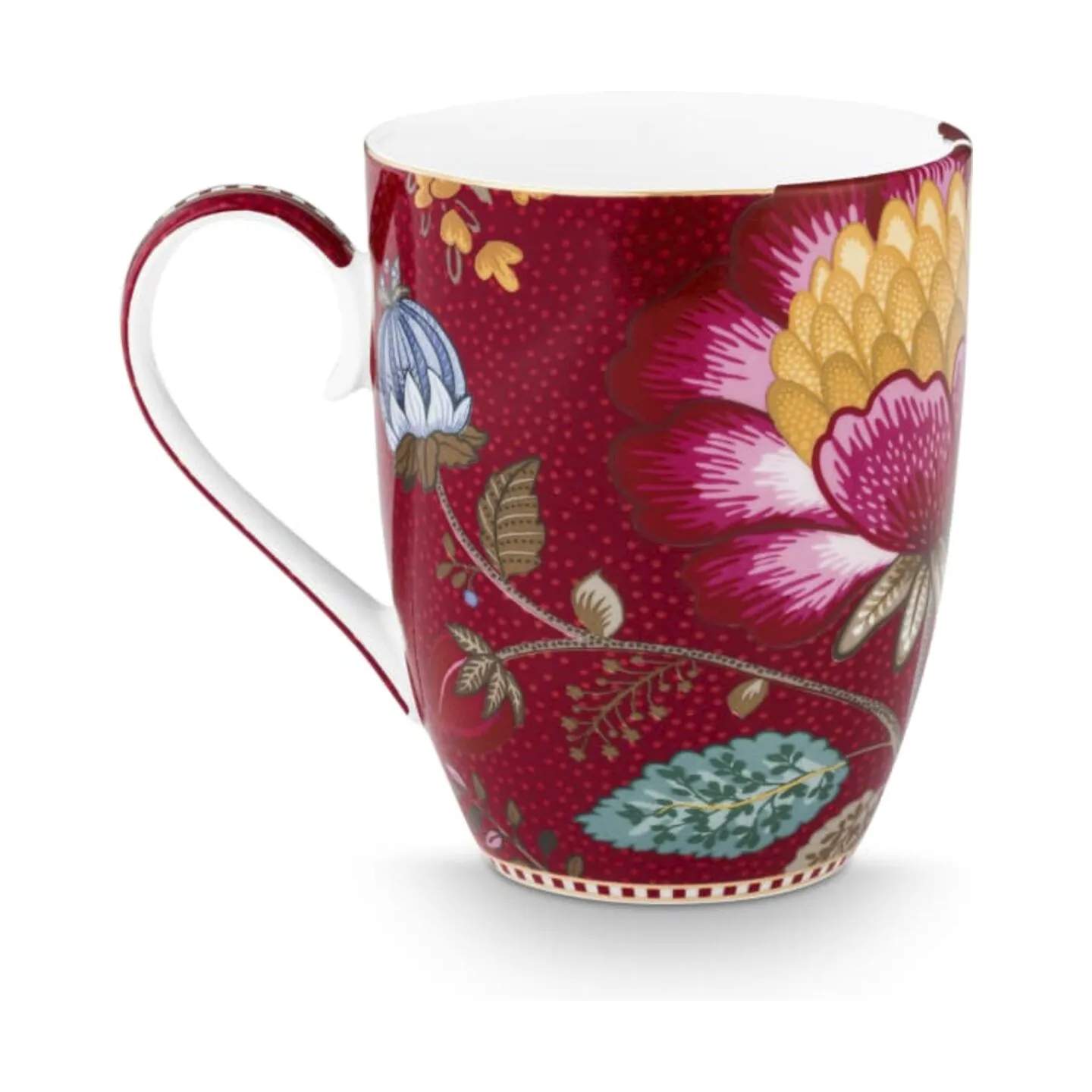 PIP Studio Krus og kopper med hank Blooming Tales Krus - 2 stk. i Rød, 365 ml, 3