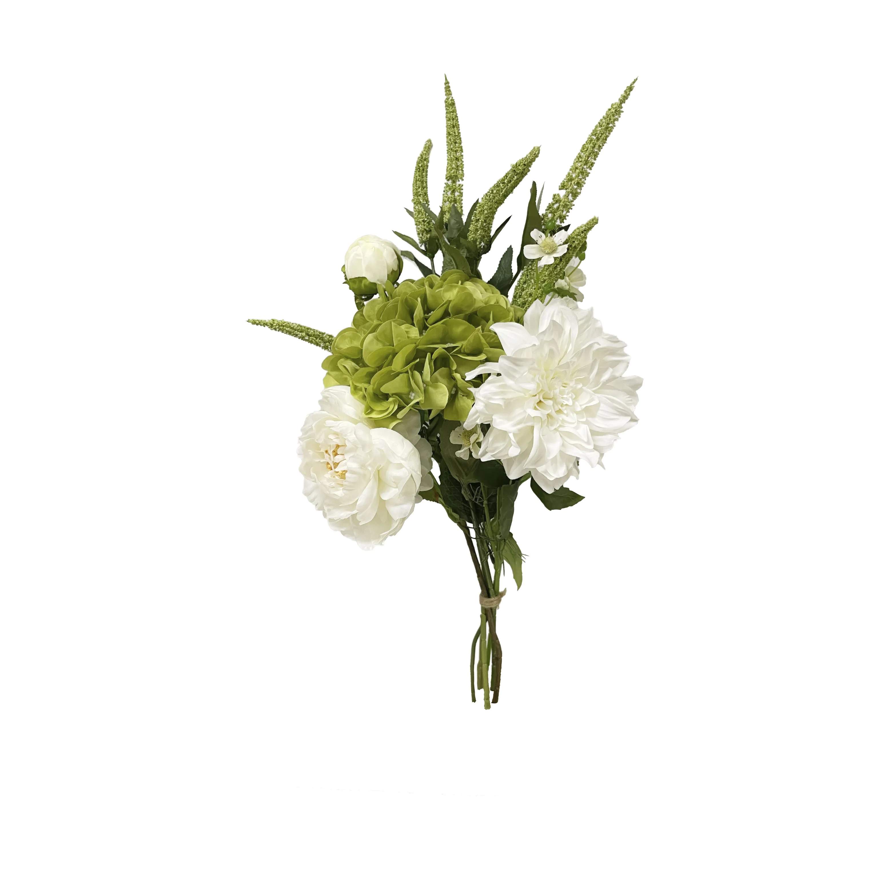 everbloom Kunstige blomster Kunstig Blomsterbuket i Hvid/grøn, 1