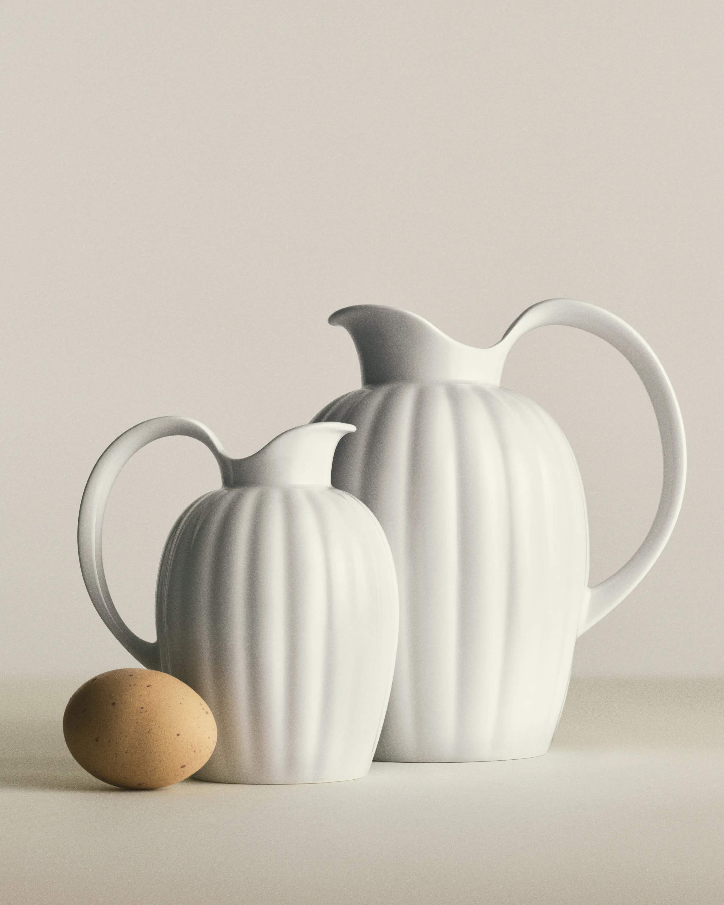 Georg Jensen Serveringskander Bernadotte Kande i Hvid, 2