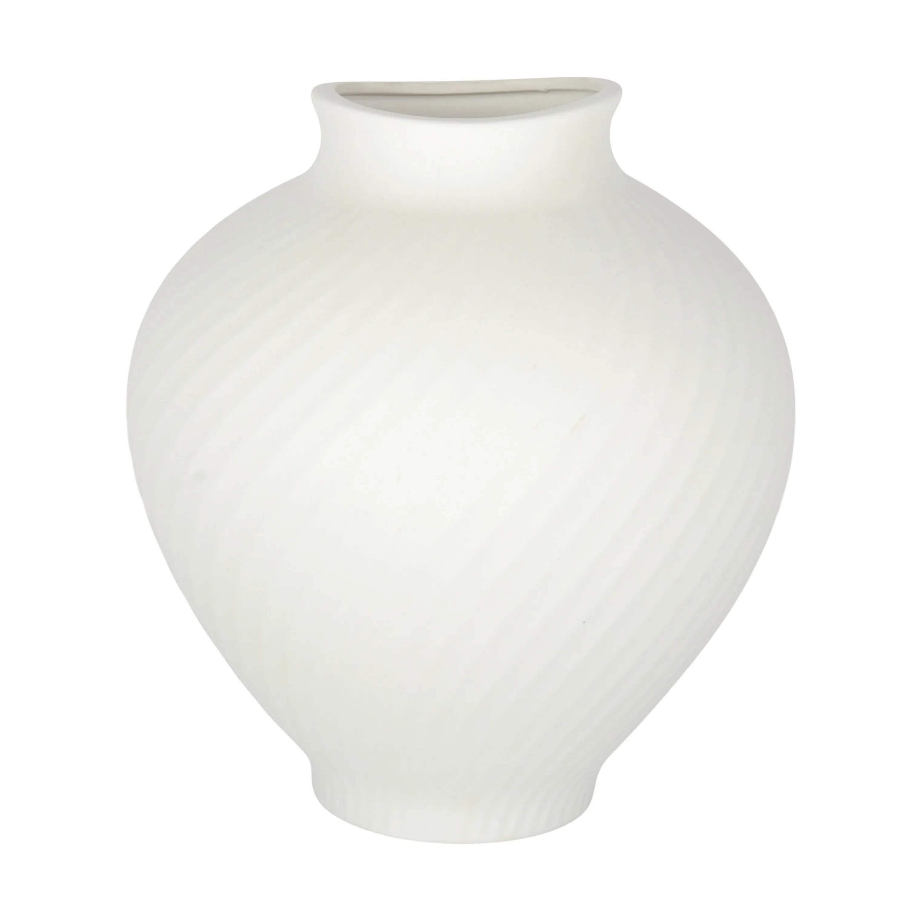 Swirl Vase, hvid, large