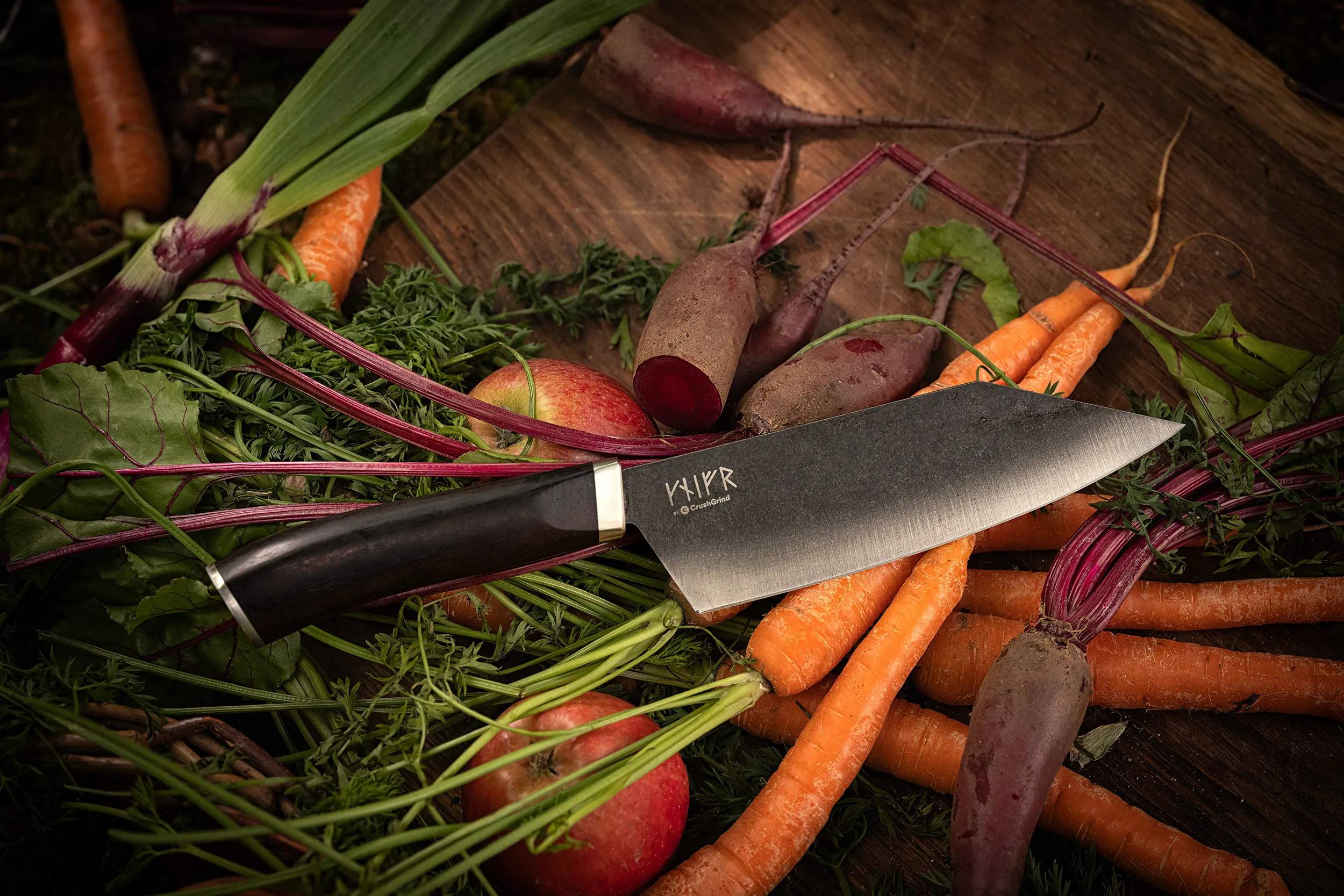 CrushGrind Universalknive Viking Universalkniv i Walnut/steel, 2