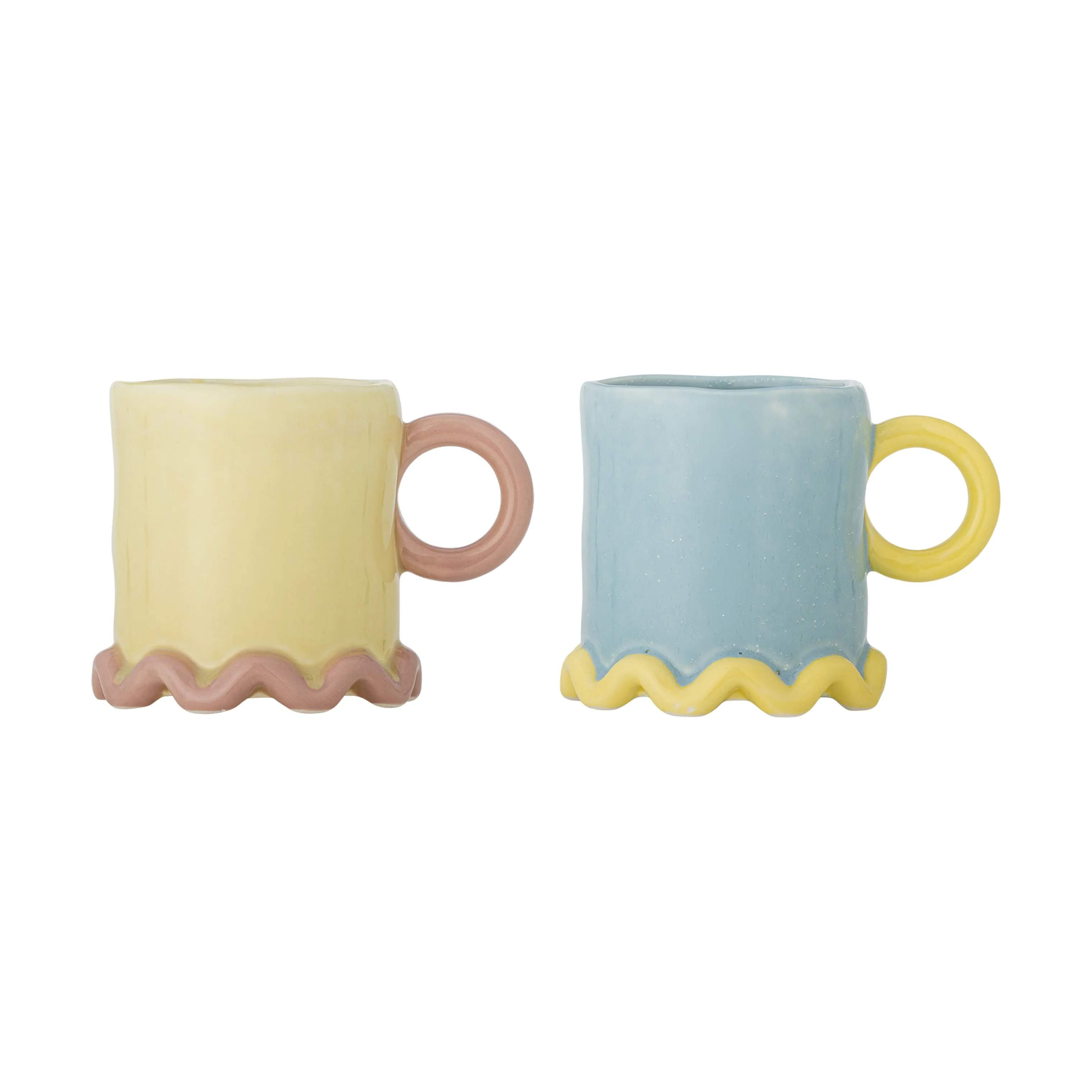 Bloomingville Krus og kopper med hank Polly Krus - 2 stk. i Multifarvet, 1