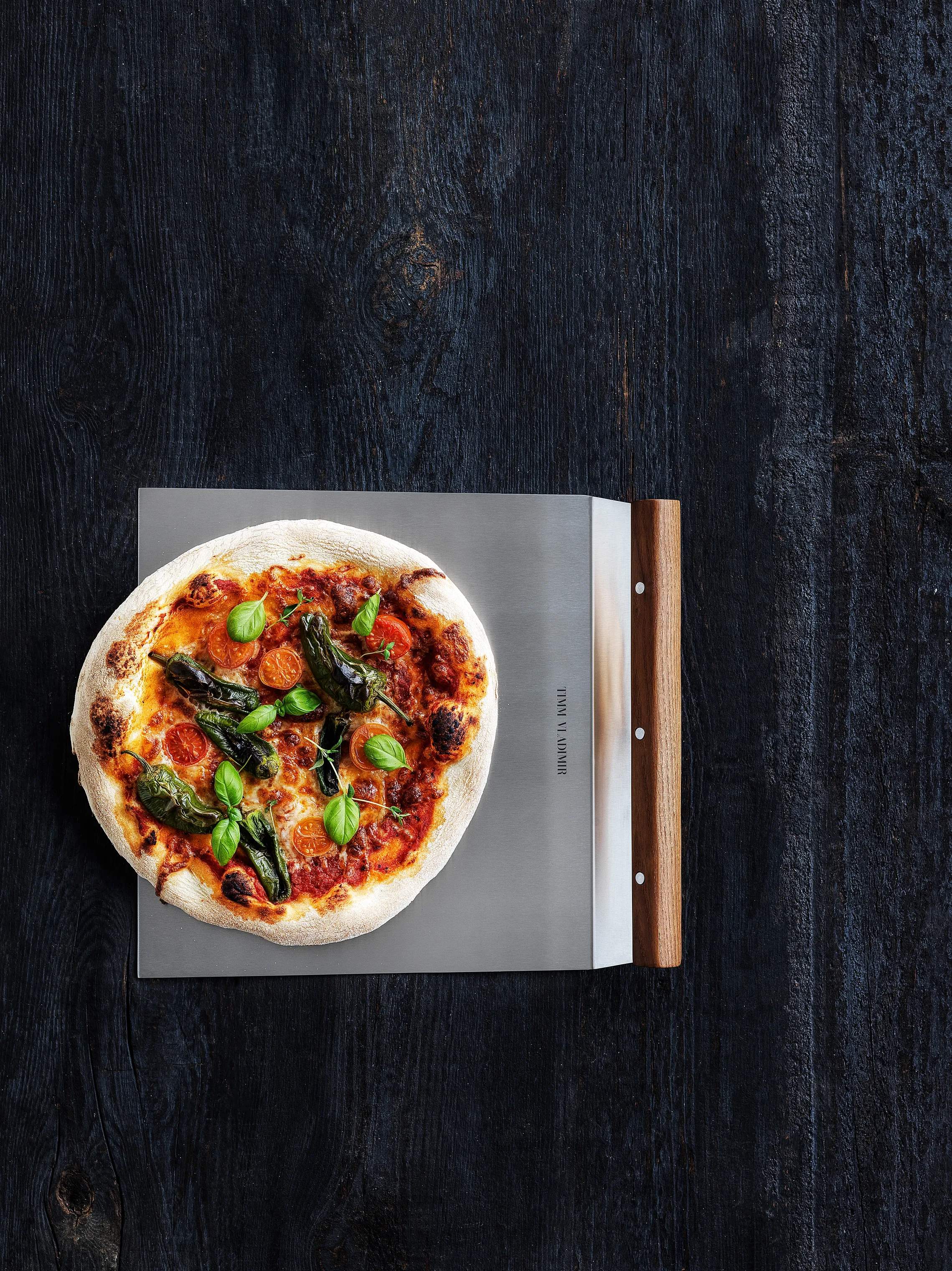 Timm Vladimir Kitchen Pizzaspader Pizzaspade i Stål/brun FSC, 2
