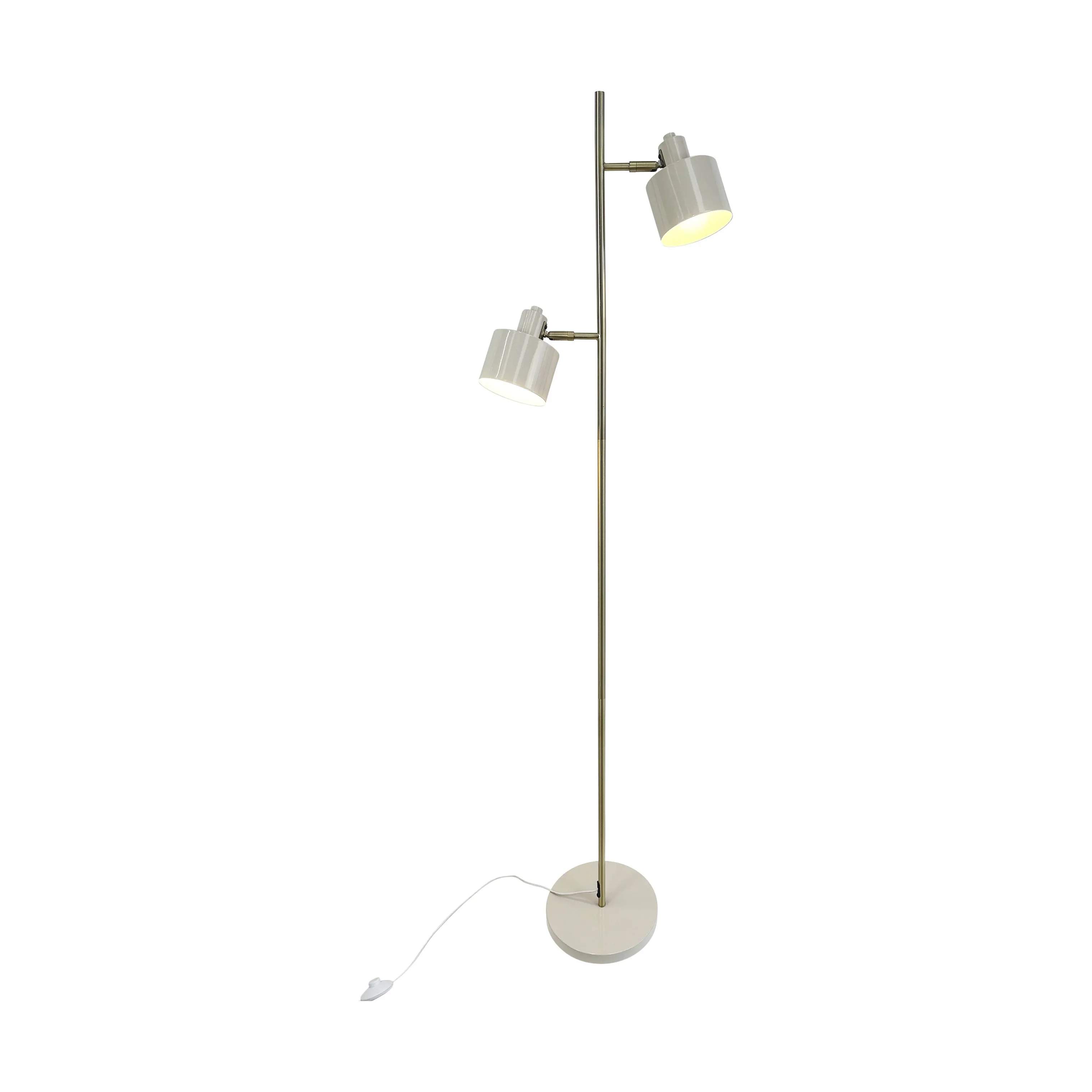 Dyberg Larsen Gulvlamper Ocean Gulvlampe i Beige/ Messing, 1