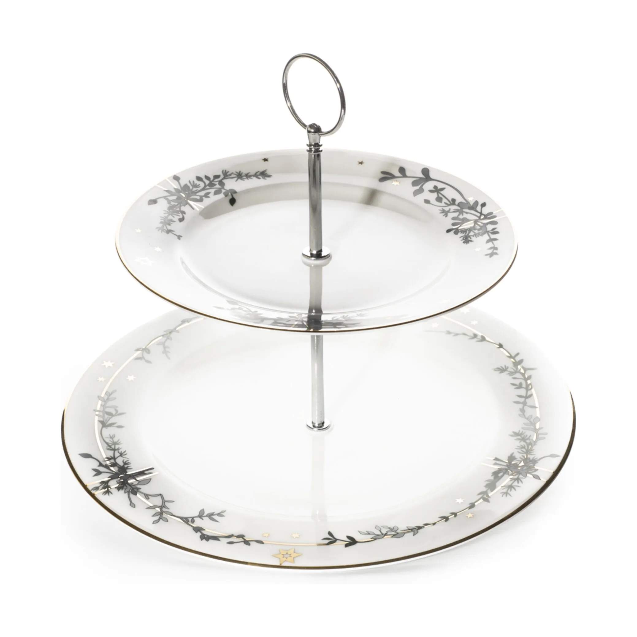 Jette Frölich Design Etagere Vinterstjerner Etagere i Grøn/guld, 1