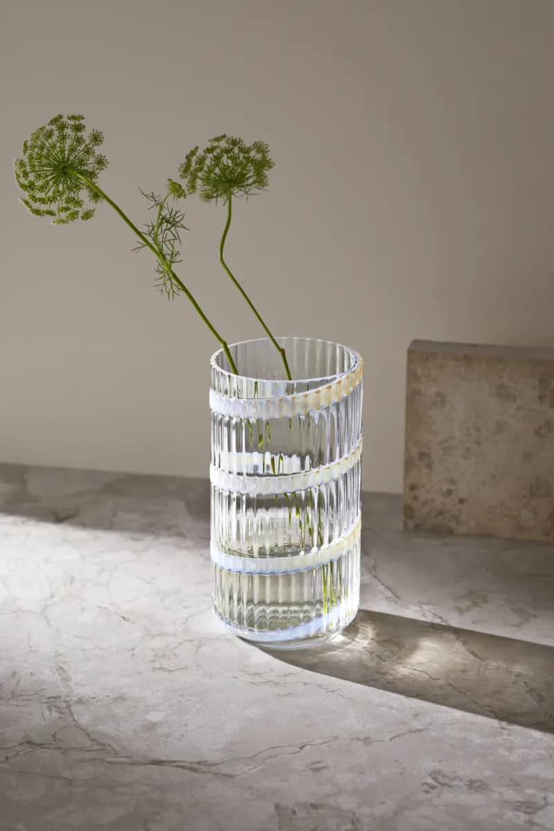 Lyngby Porcelæn Vaser Lyngby Vase Swirl i 25 cm, 2