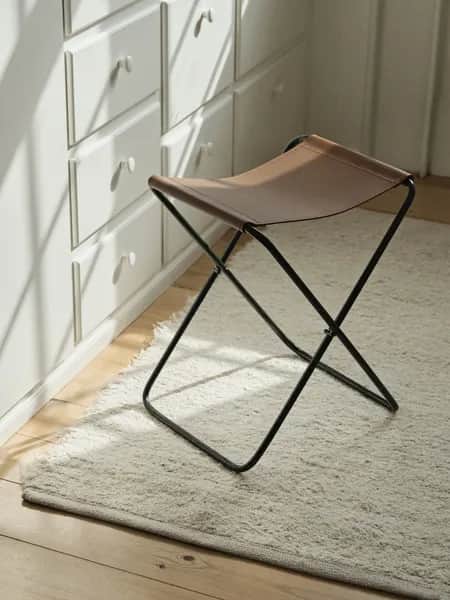 Broste Copenhagen Skamler Nola Taburet i Cognac, 3