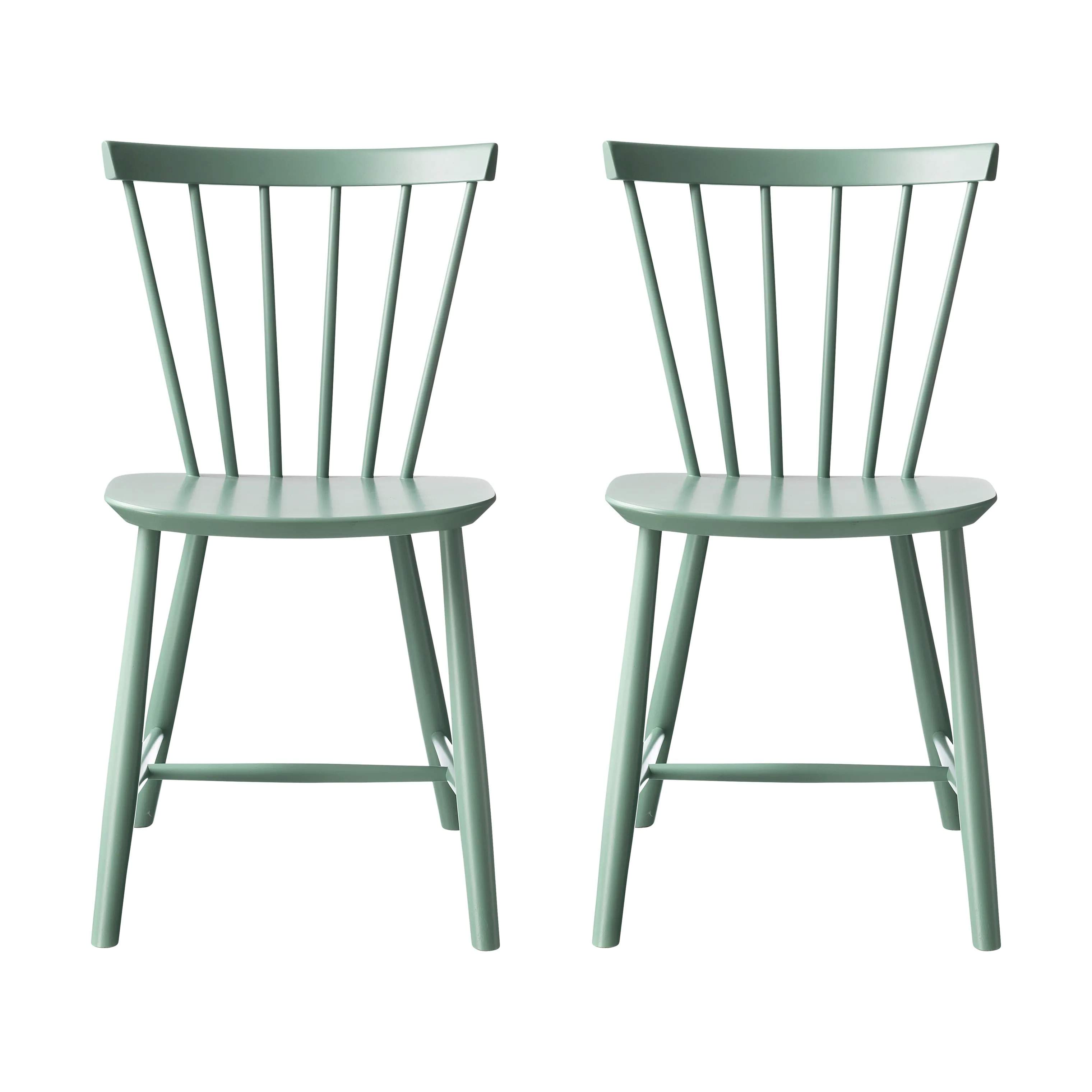 J46 Spisebordsstol - 2 stk., dusty green (pantone 556c), large