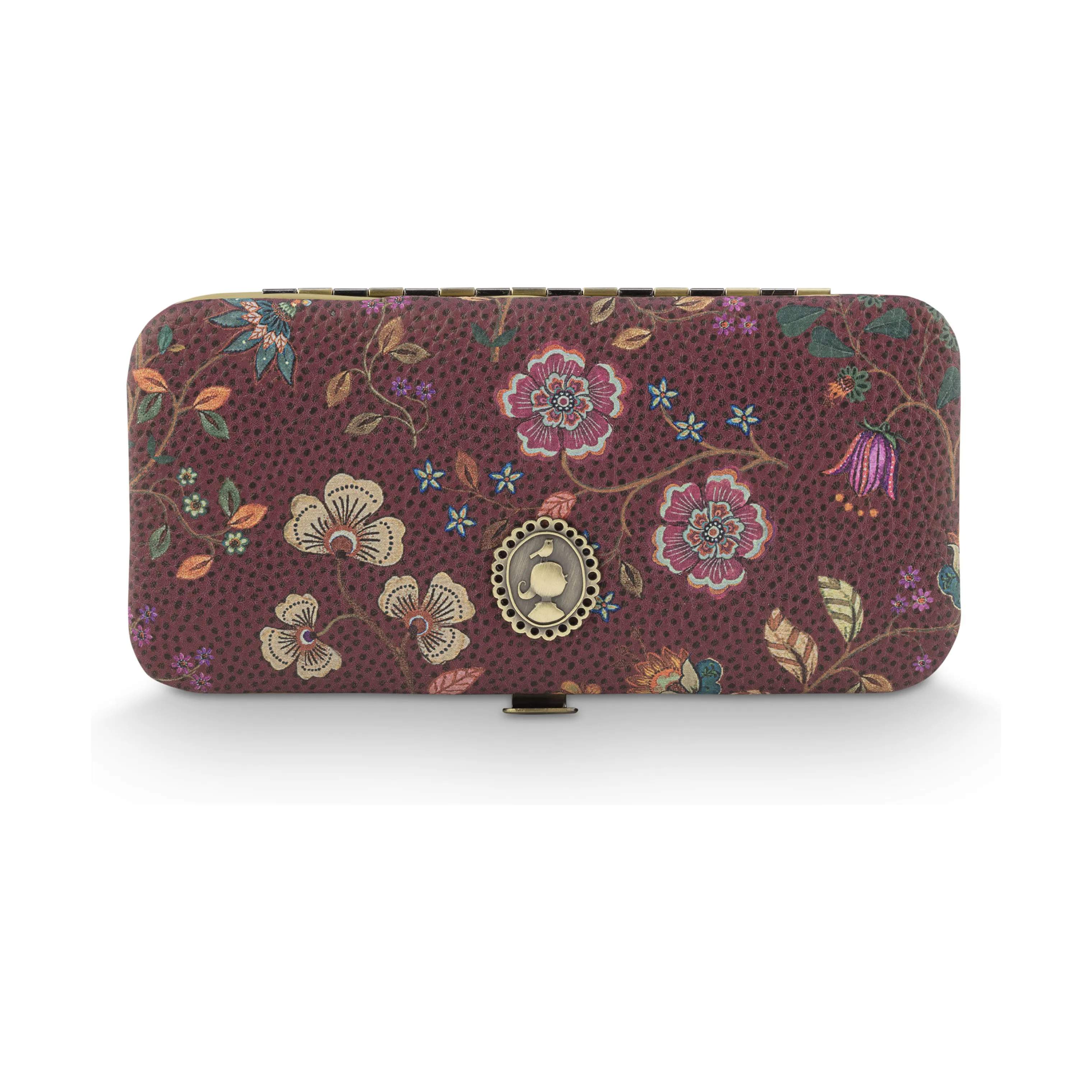 PIP Studio Øvrig personlig pleje Cosmetic Bags Manicure sæt - Flora Bangelore i Dark Pink, 1