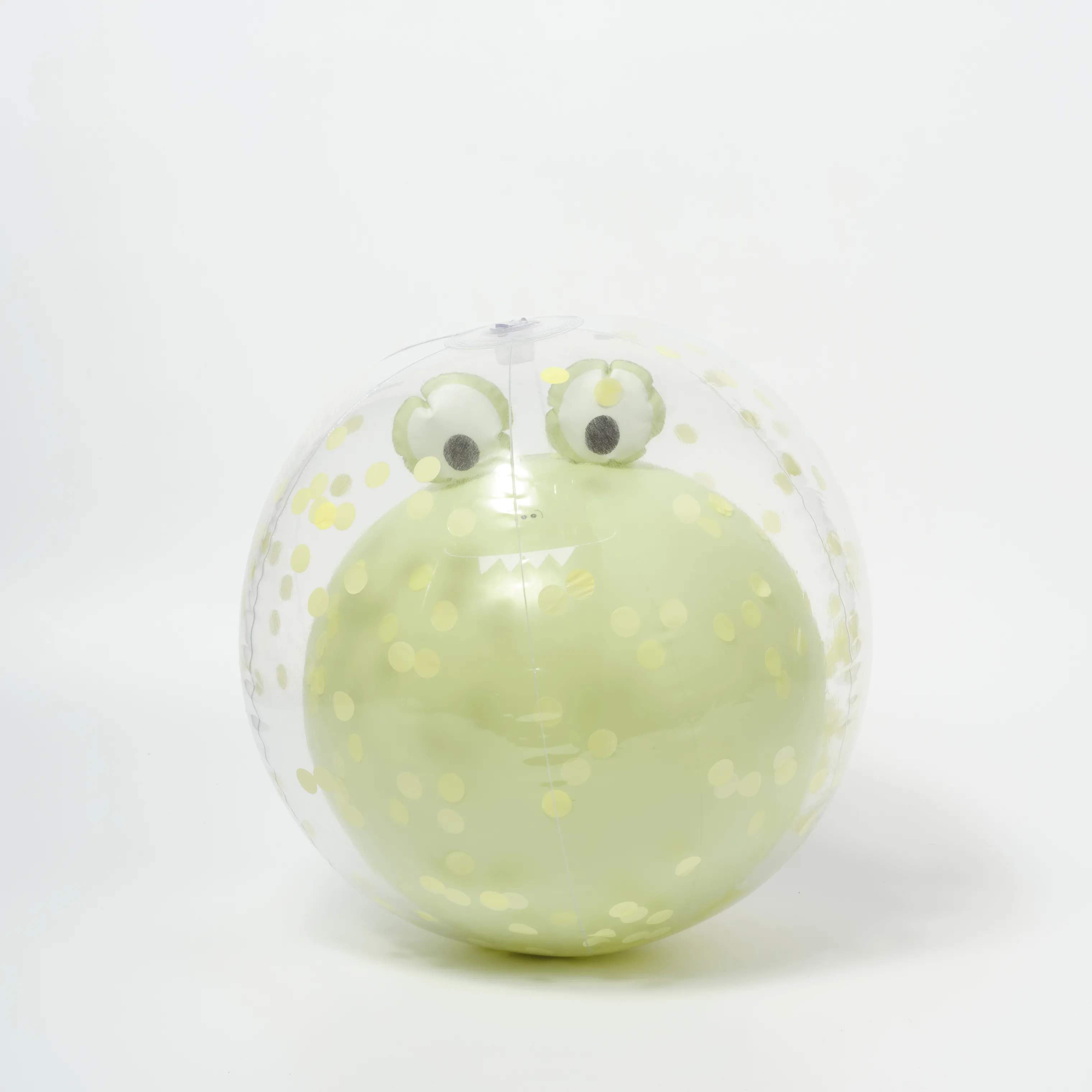 Sunnylife Badeudstyr 3D Badebold - Cookie The Croc i Grøn, 2