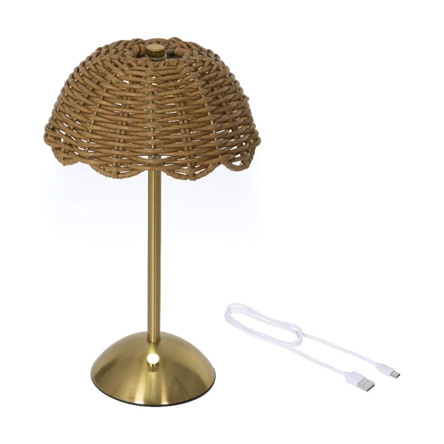 CASA Living LED-lamper LED Bordlampe i Brun/guldfarvet, 1