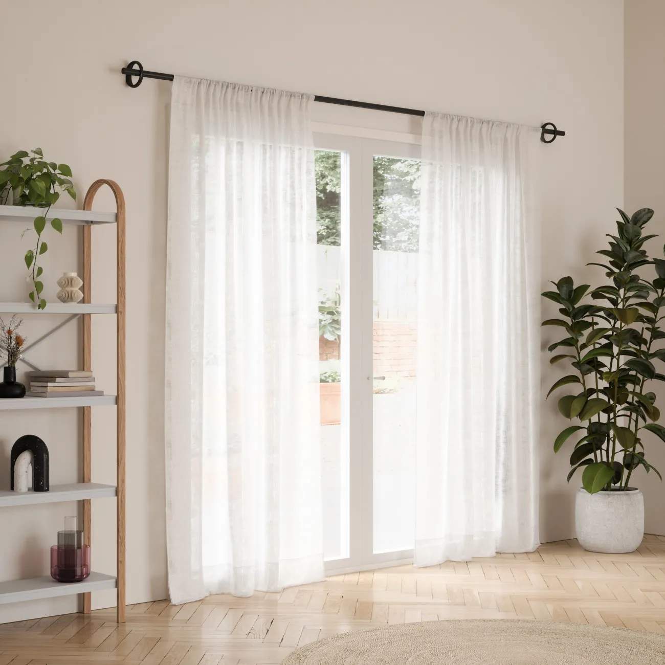 Umbra Gardiner og gardinstænger Ringlet Gardinstang i Mat sort, 3