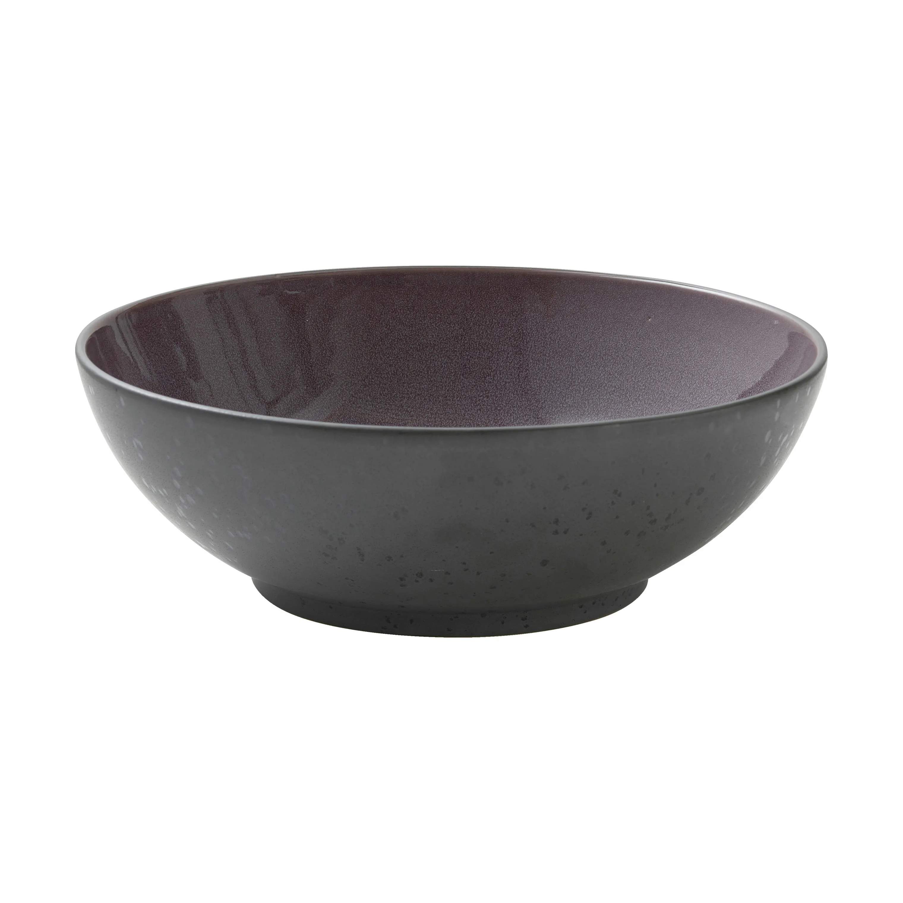 Salatskål, mat sort, lilla, large