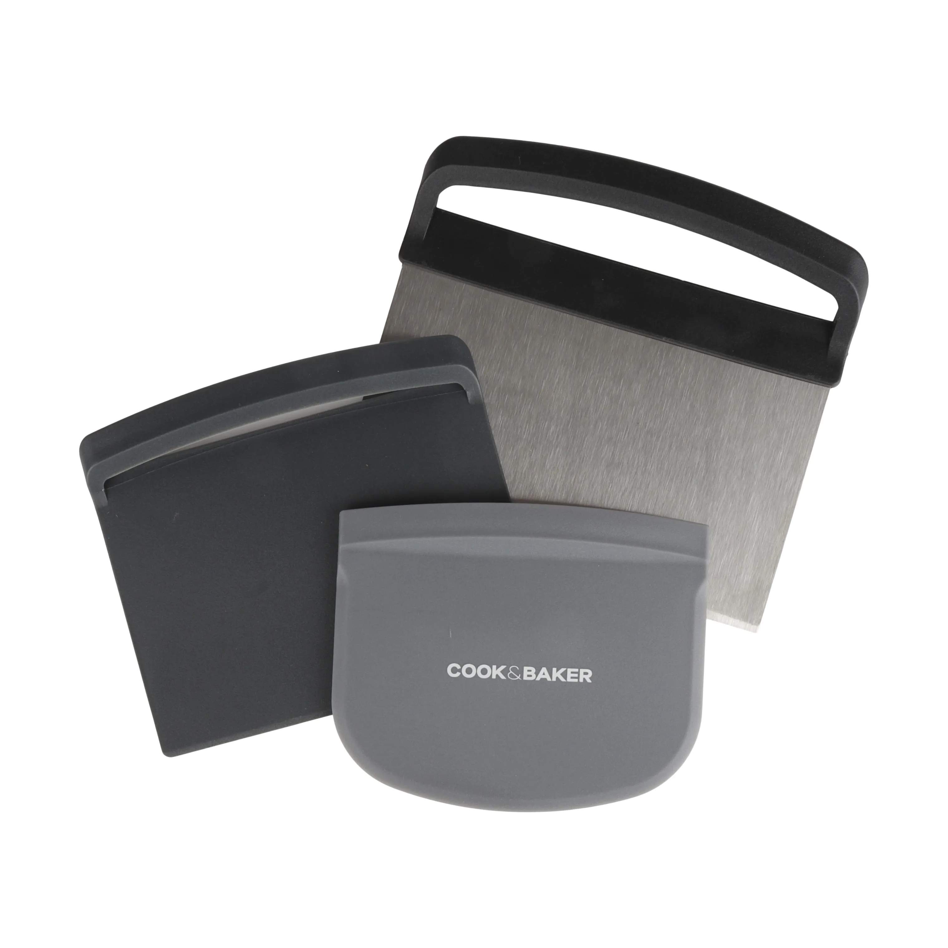 Cook & Baker Bageredskaber Dejcutter - 3 stk. i Grå, 1