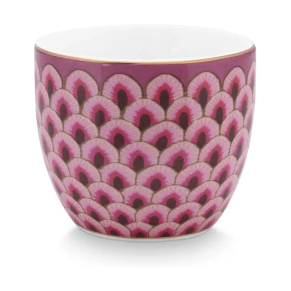 PIP Studio Æggebægere Flower Festival Æggebæger i Dark Pink, 1