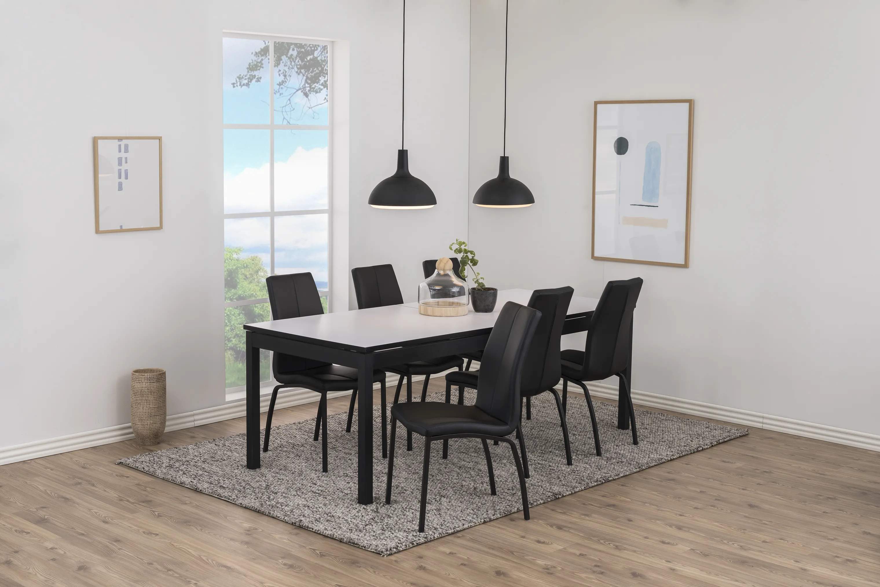 CASA Living Spisebordsstole Asama Spisebordsstol - 4 stk. i Mat sort, 2