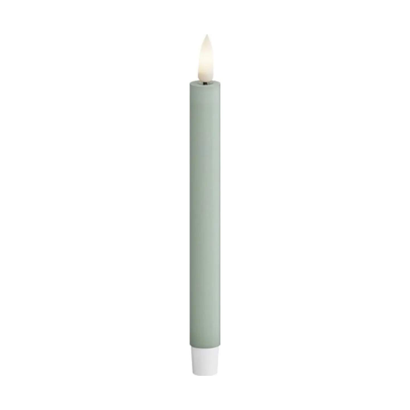 Deluxe Homeart LED-lys Real Flame LED Kertelys - 2 stk. i Salvie , 14 cm, 4