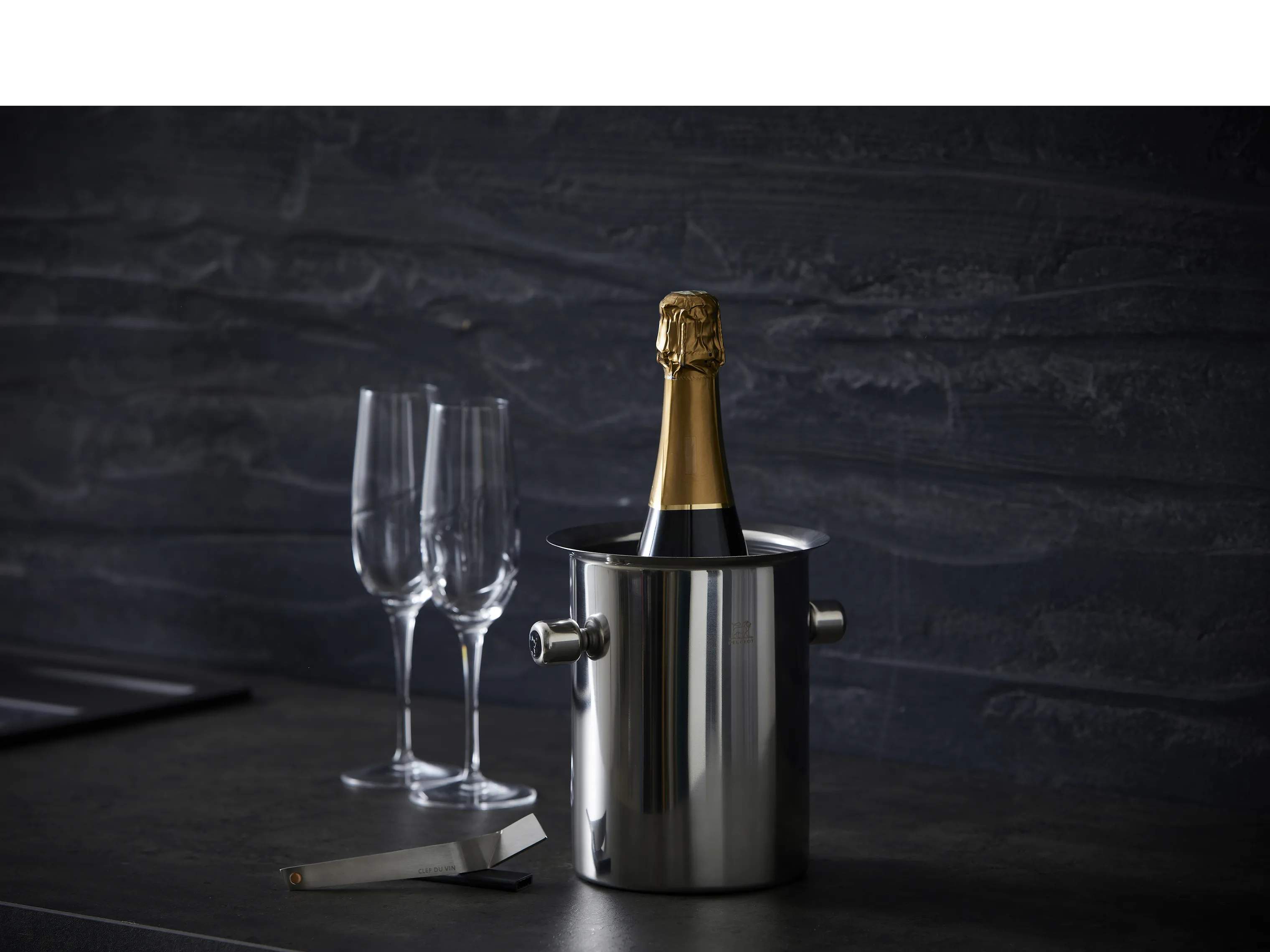 Peugeot Champagnekølere Temperature Champagne-/vinkøler i stål, 2