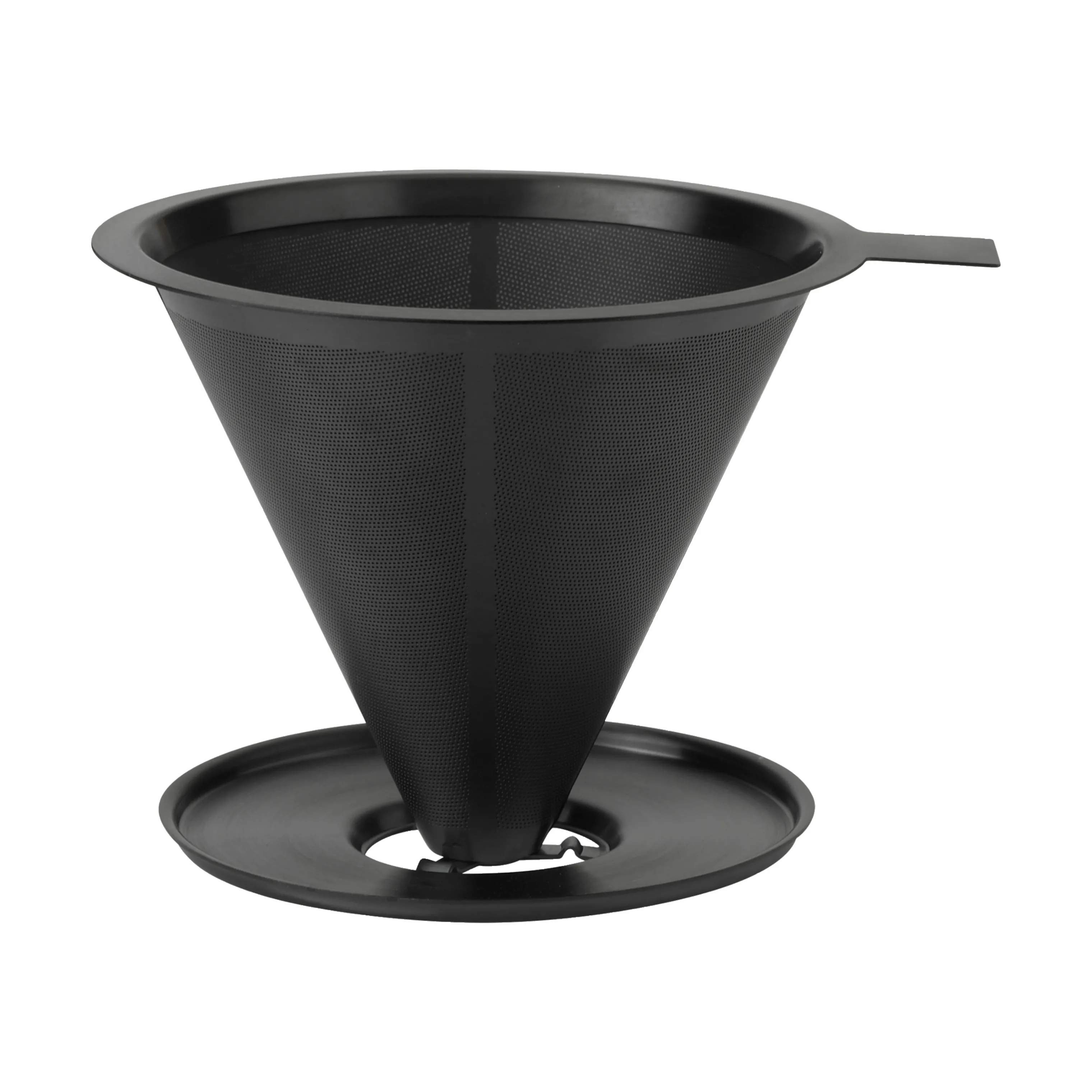 Nohr Slowbrew Tragt Med Filter, black metallic, large