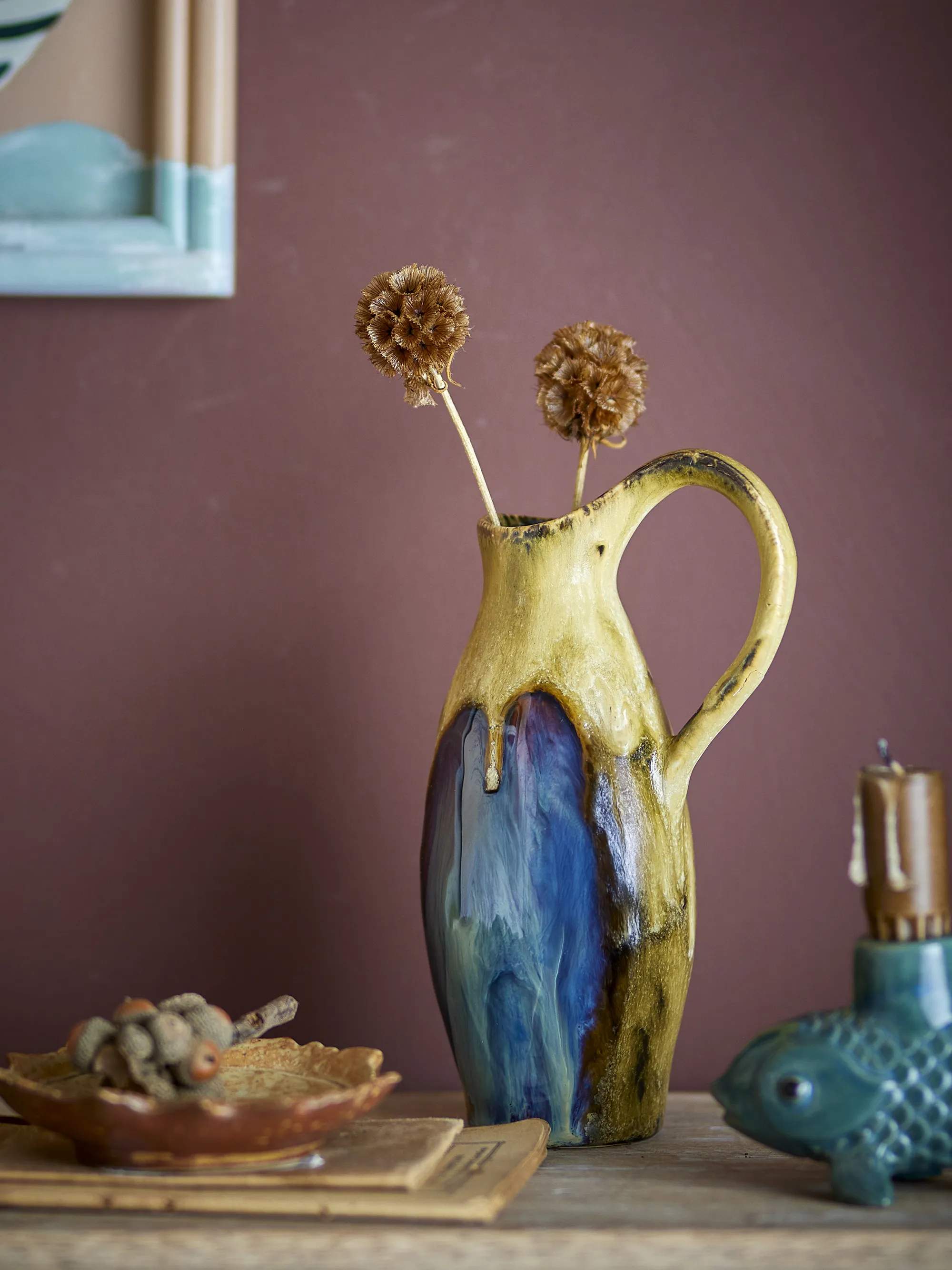 Creative Collection Vaser Vase - Jenkins i Gul, 2