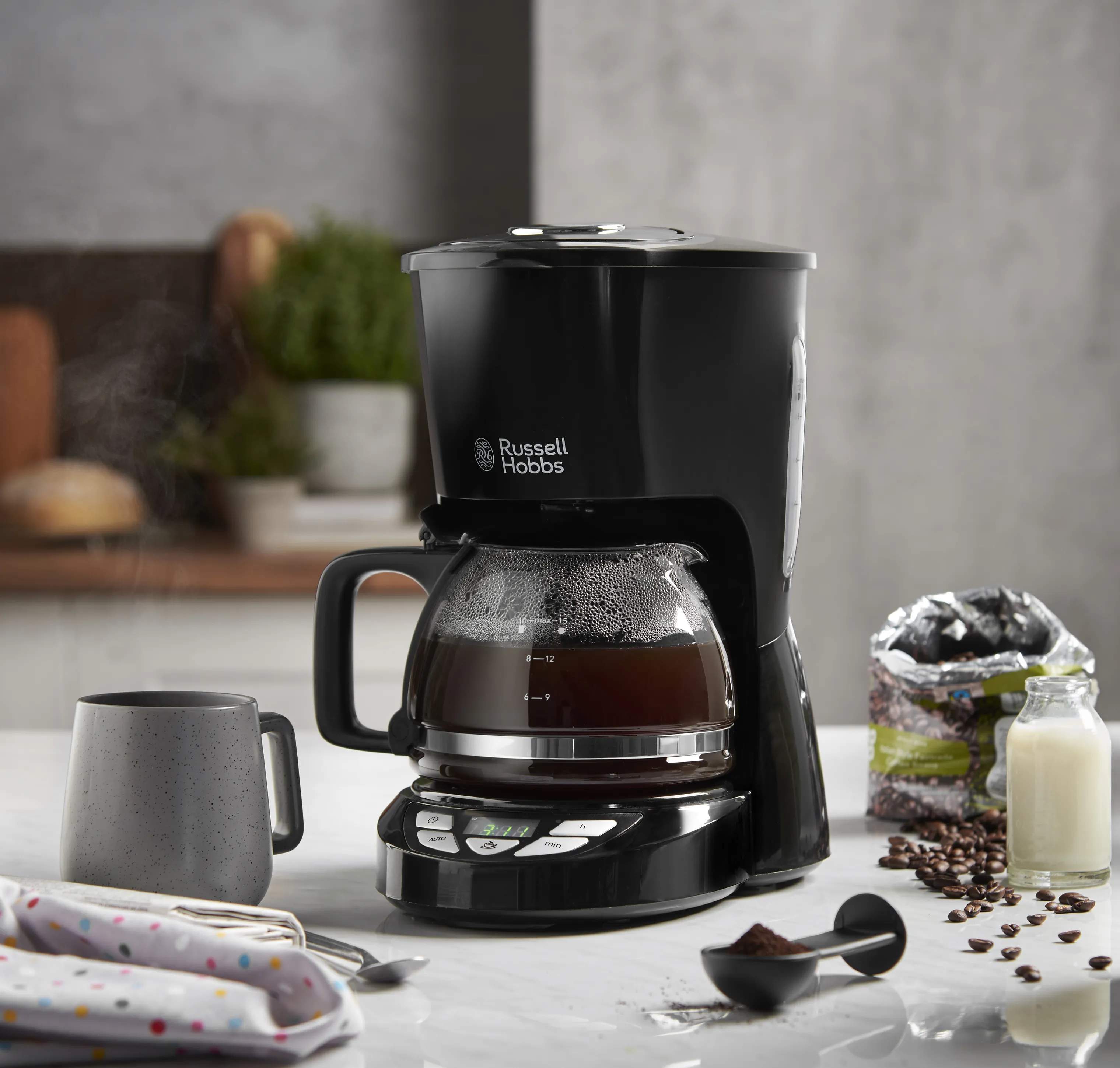 Russell Hobbs Kaffemaskiner Textures Plus+ Kaffemaskine i sort, 9