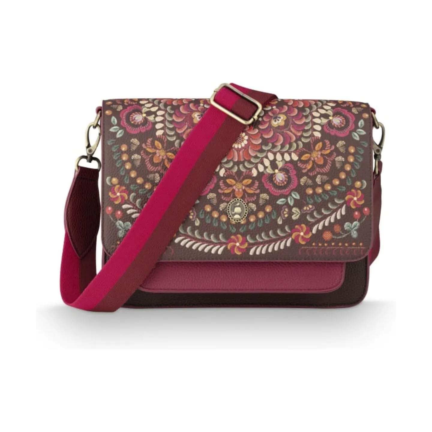 PIP Studio Øvrigt interiør Fenna Cross Body Bag i Mørkerød, Medium, 1