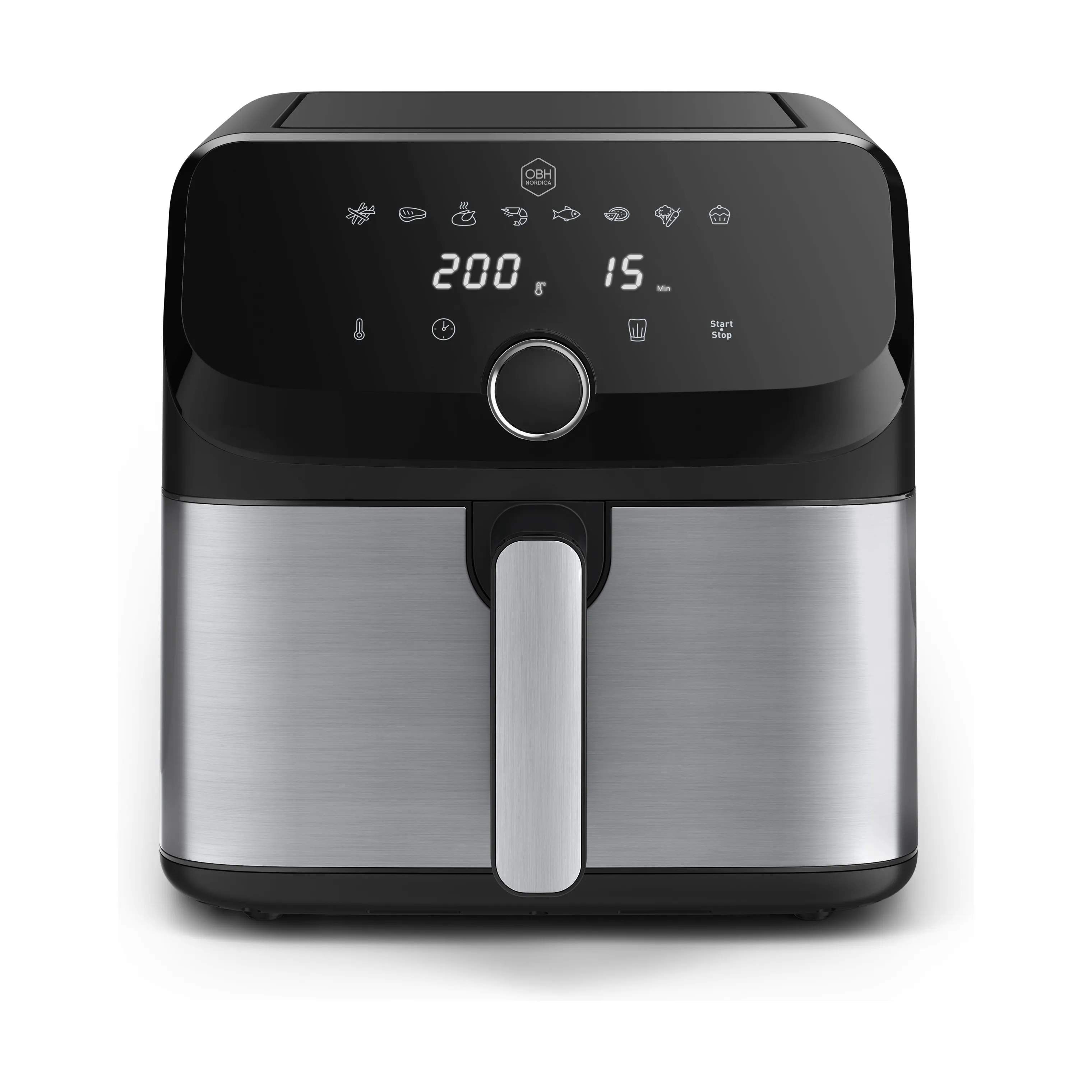 OBH Nordica Airfryers Easy Fry Mega Arfryer i Sølv, 1