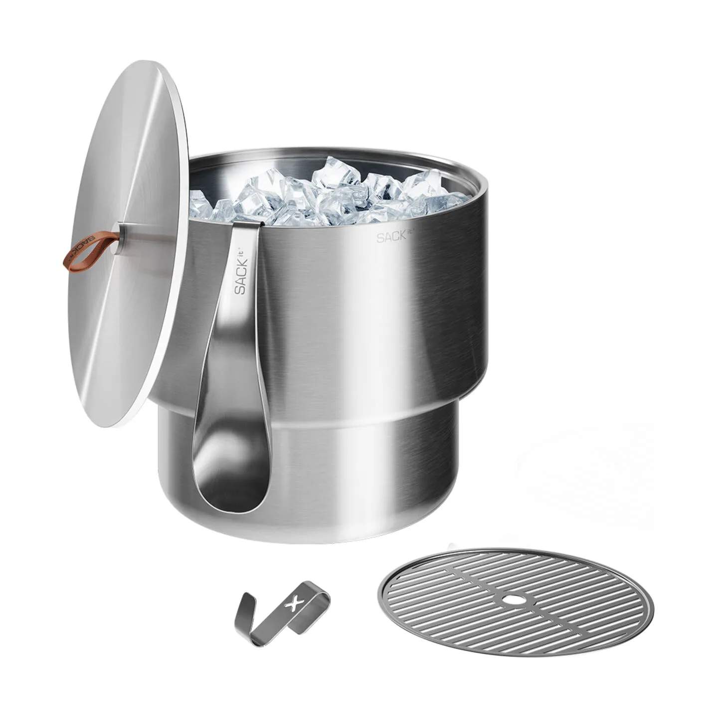 SACKit Isspande Tilbehør til Isspand - 4 dele i Stainless Steel, 3