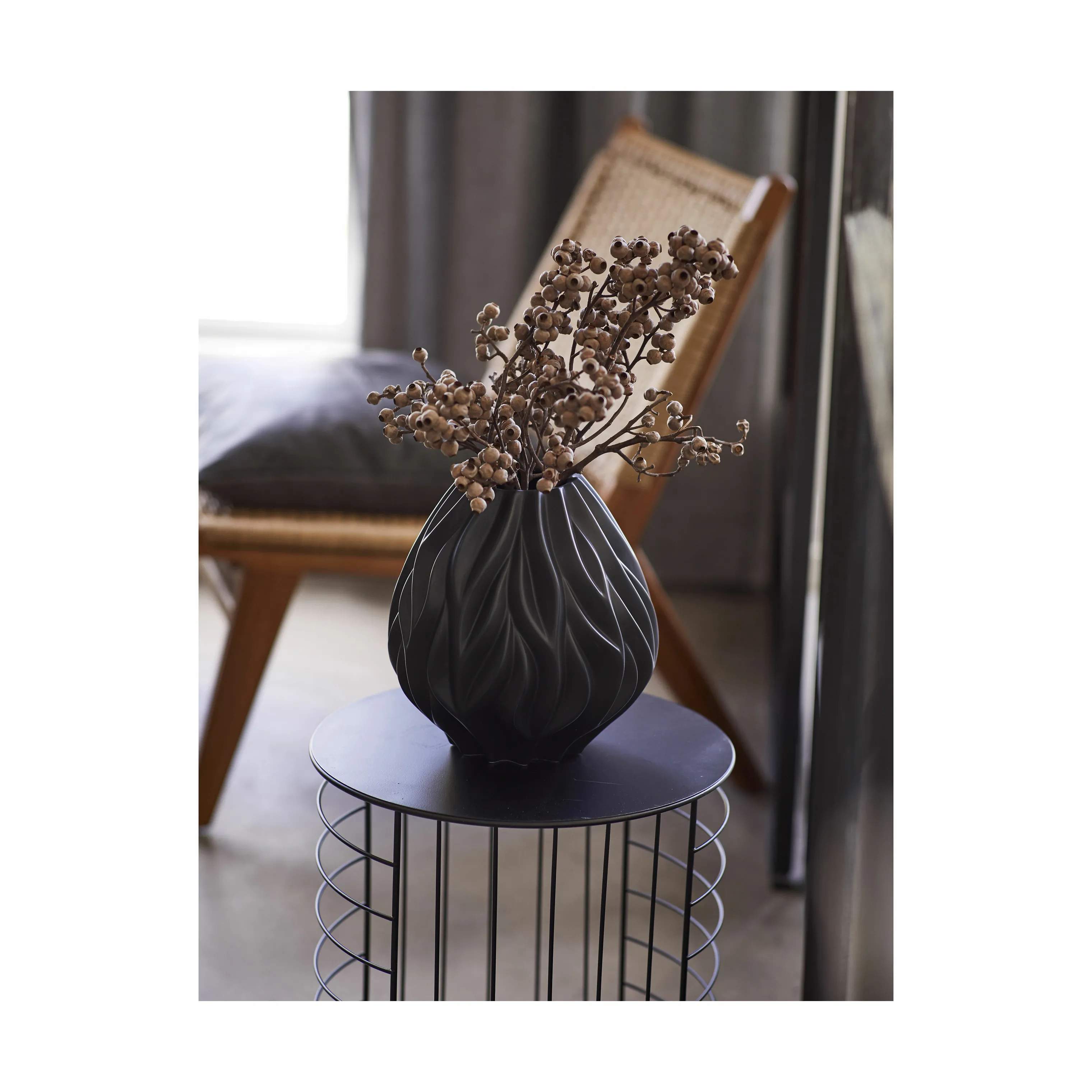 Morsø Vaser Flame Vase i Sort, 23 cm, 4