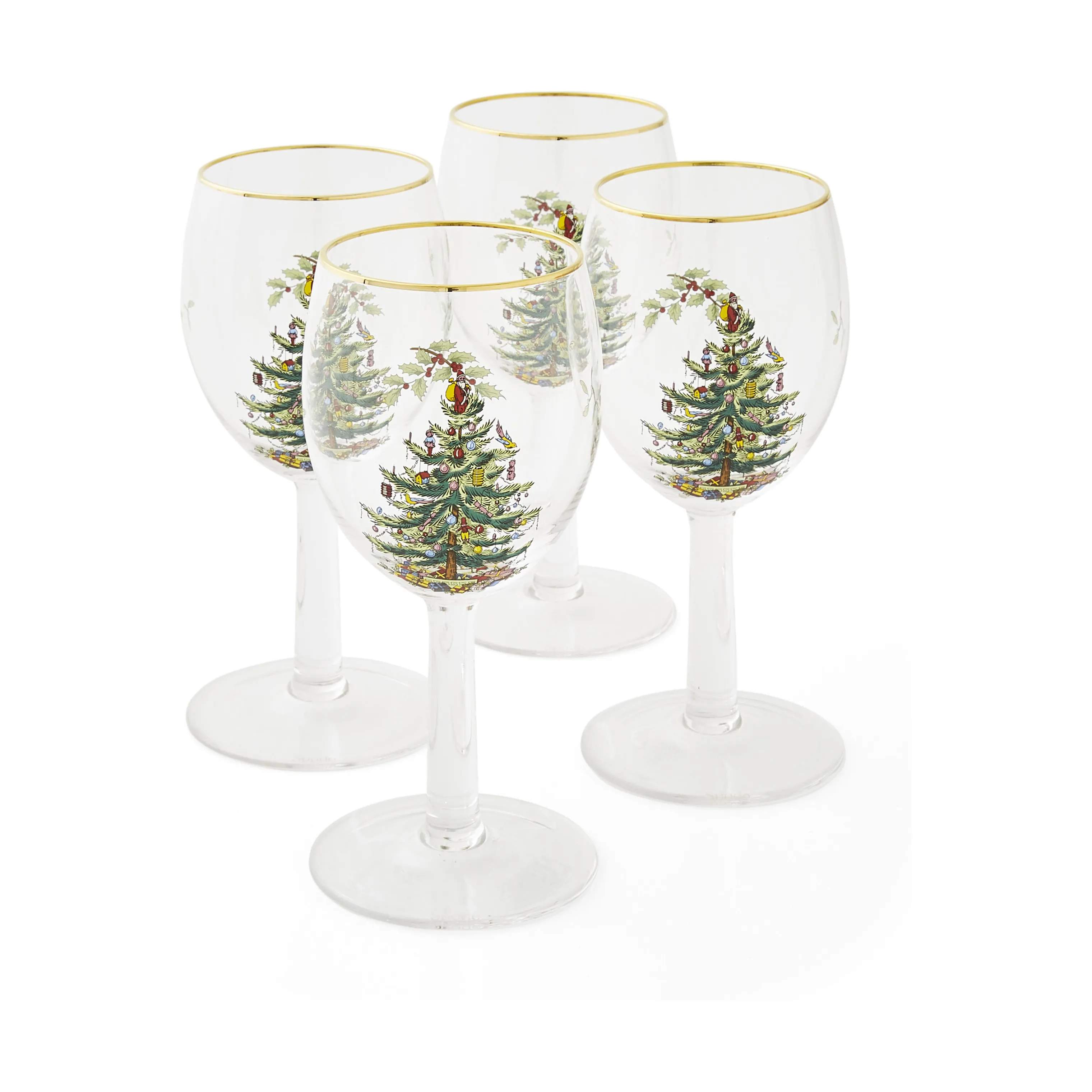 Spode Vinglas Christmas Tree Vinglas - 4 stk. i Multifarvet, 1