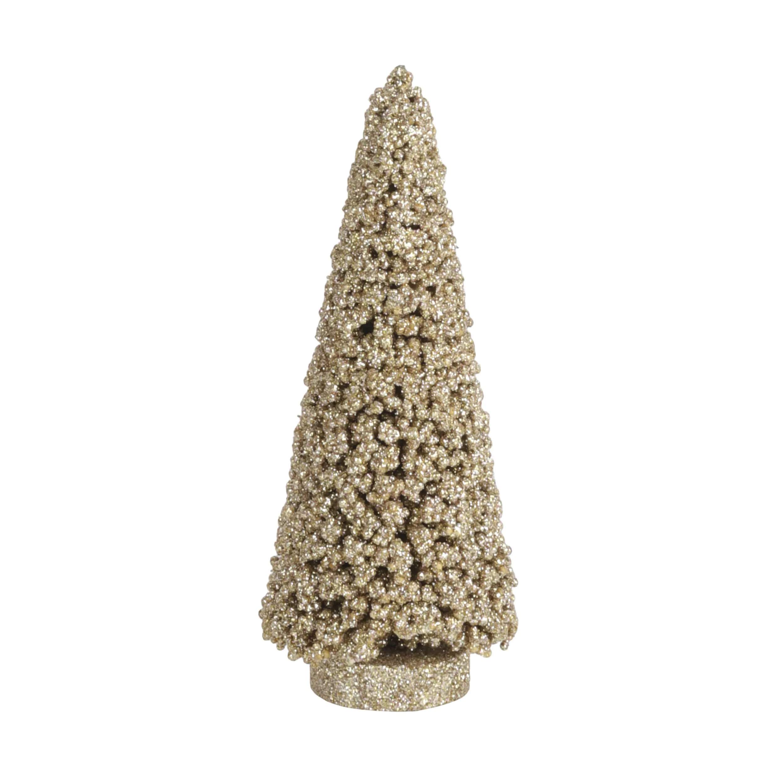 Casa Christmas Julefigurer Juletræ i Guldfarvet, 20 cm, 1