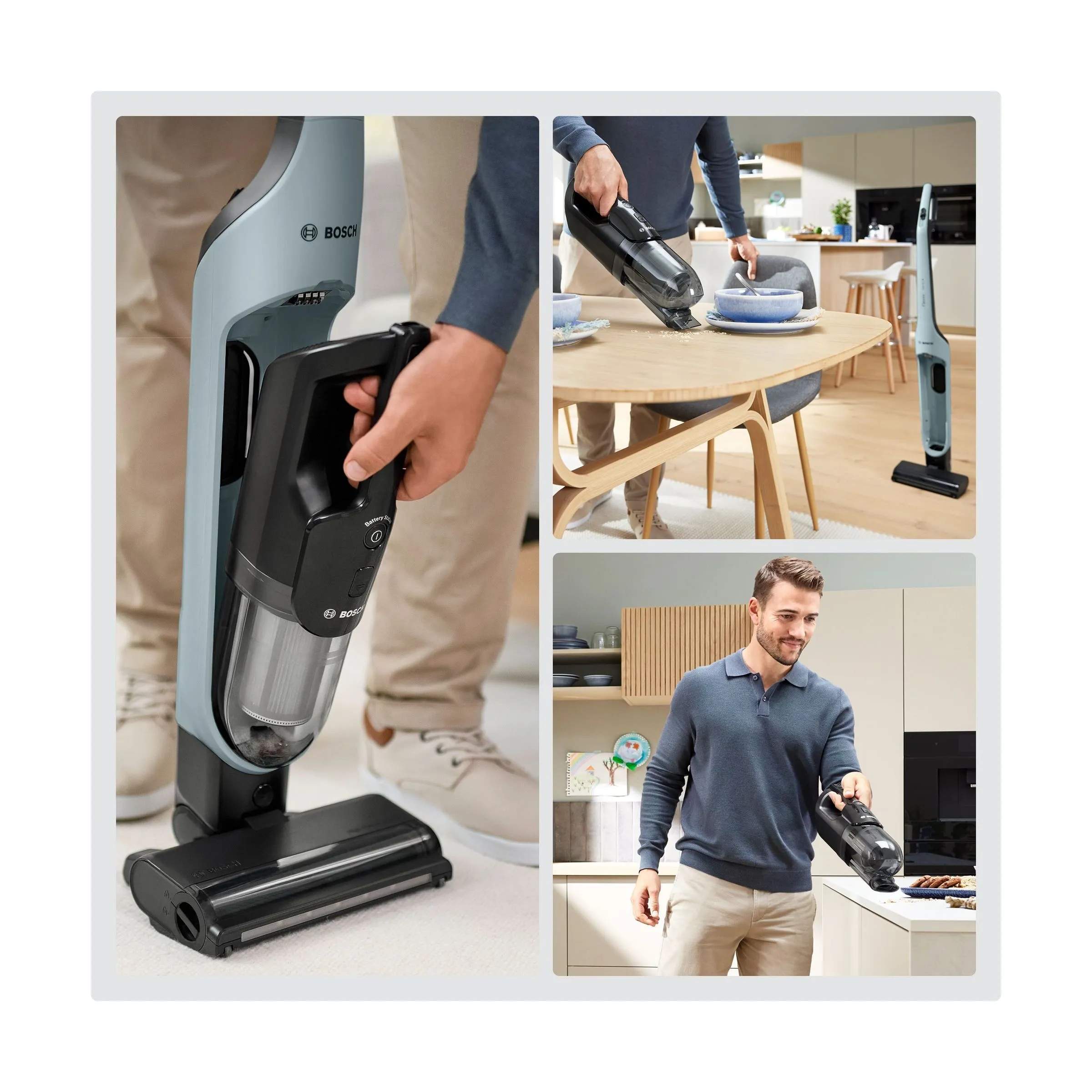 Bosch Støvsugere Støvsuger Flexxo BCH4SM28 i Blå, 4