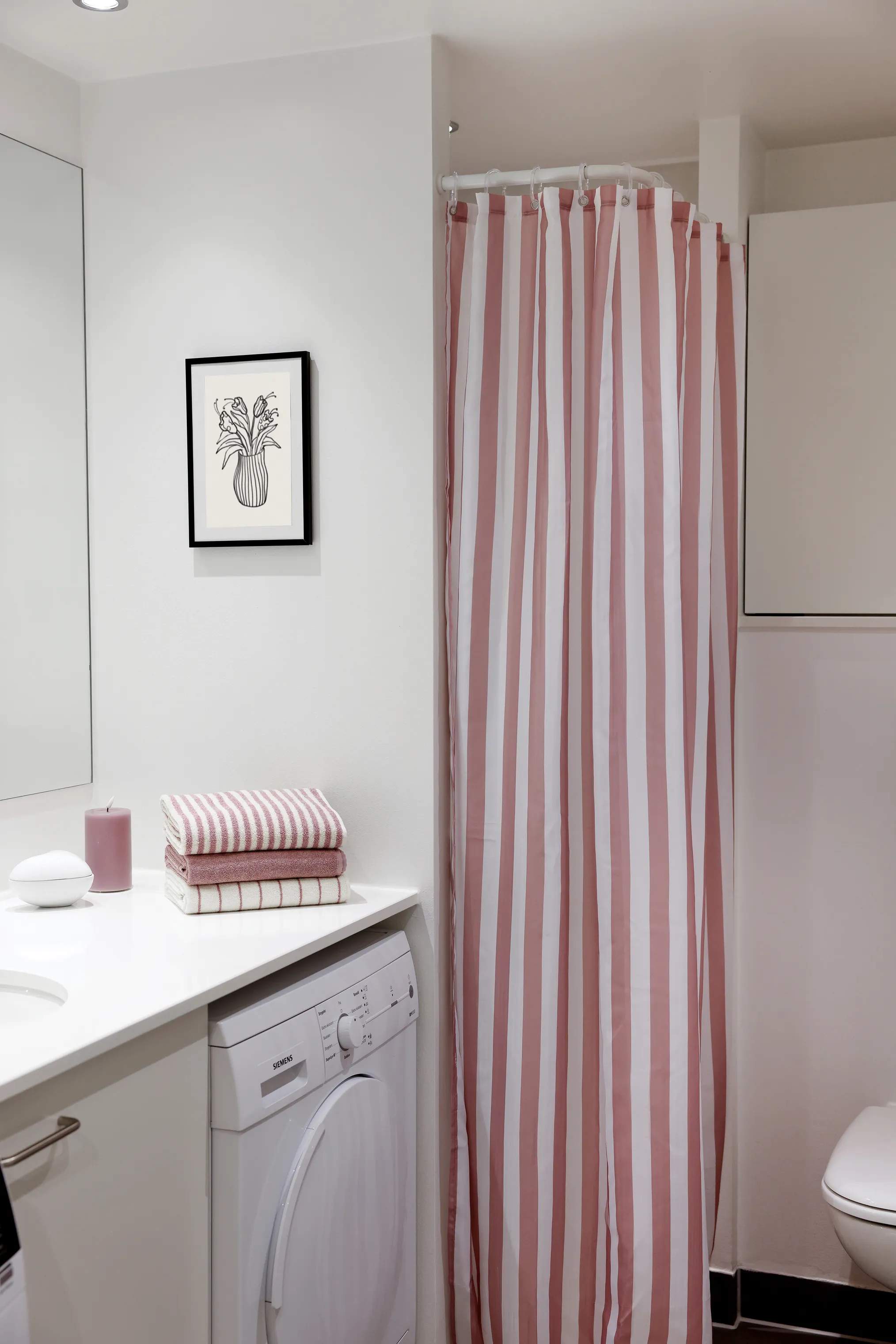 CASA Living Håndklæder Charmant Håndklæde i Rosa, B70 x L140 cm, 3