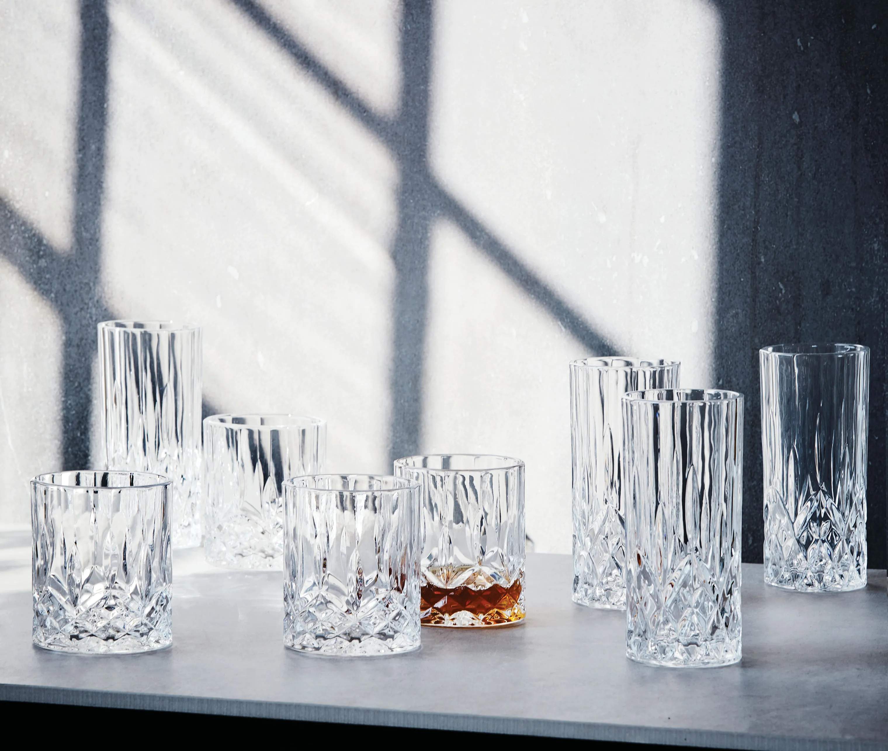 Aida Lowball glas Harvey Whiskyglas - 4 stk. i Klar, 5