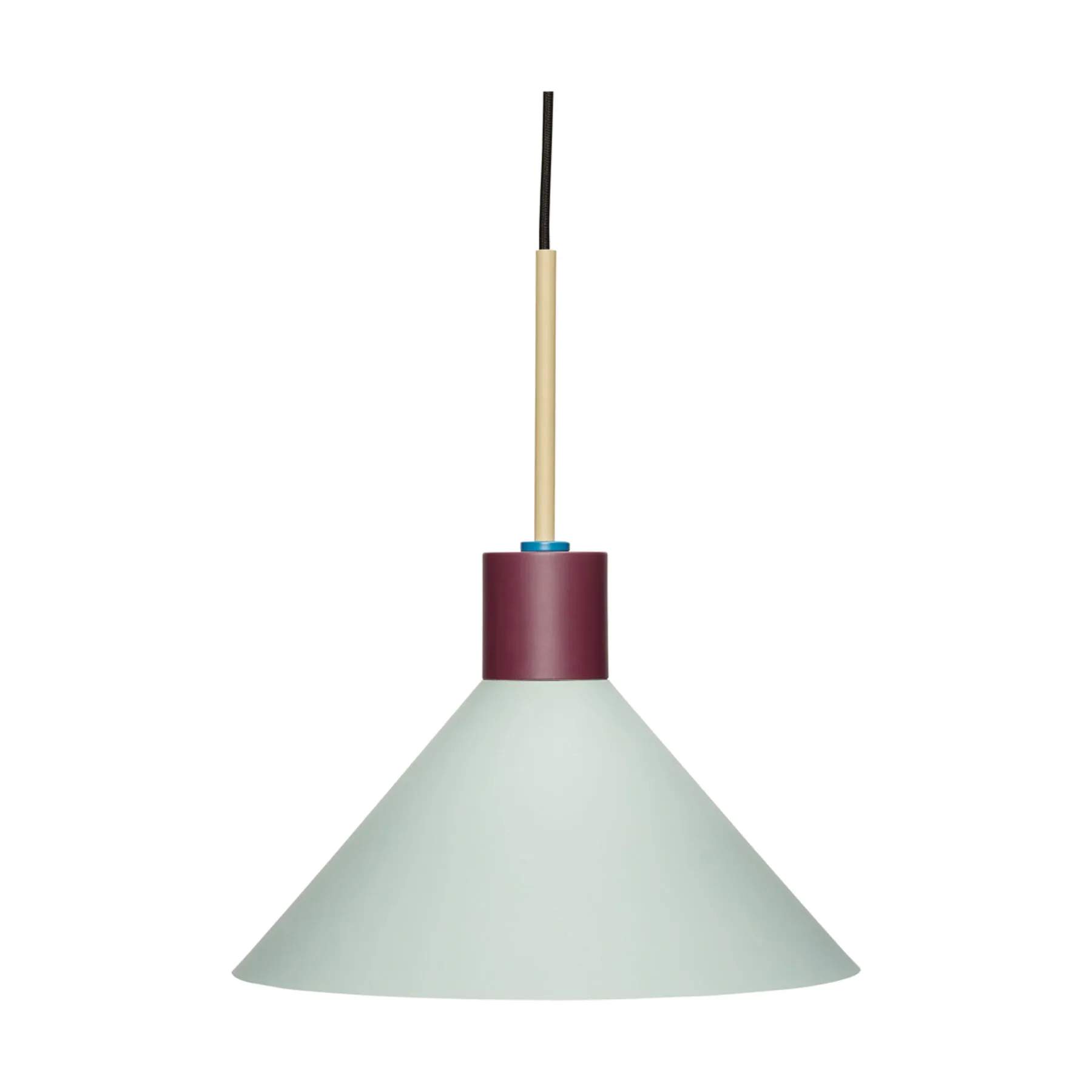 Hübsch Pendler Crayon Pendel i Blå/Burgundy/Lyseblå/Gul, 1