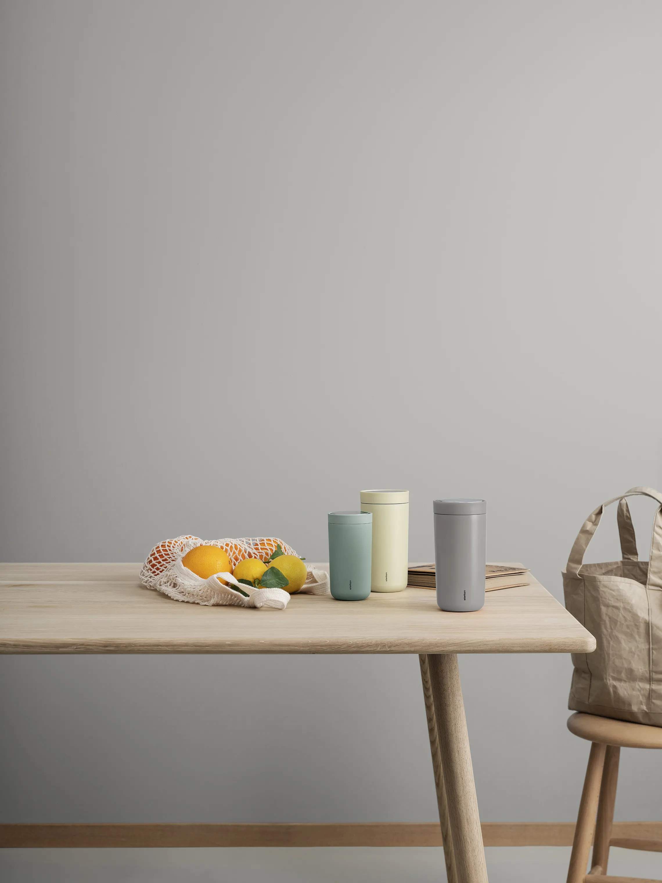 Stelton To go kopper Early Bird To Go Click Rejsekrus i mellow yellow, 20 cl, 2