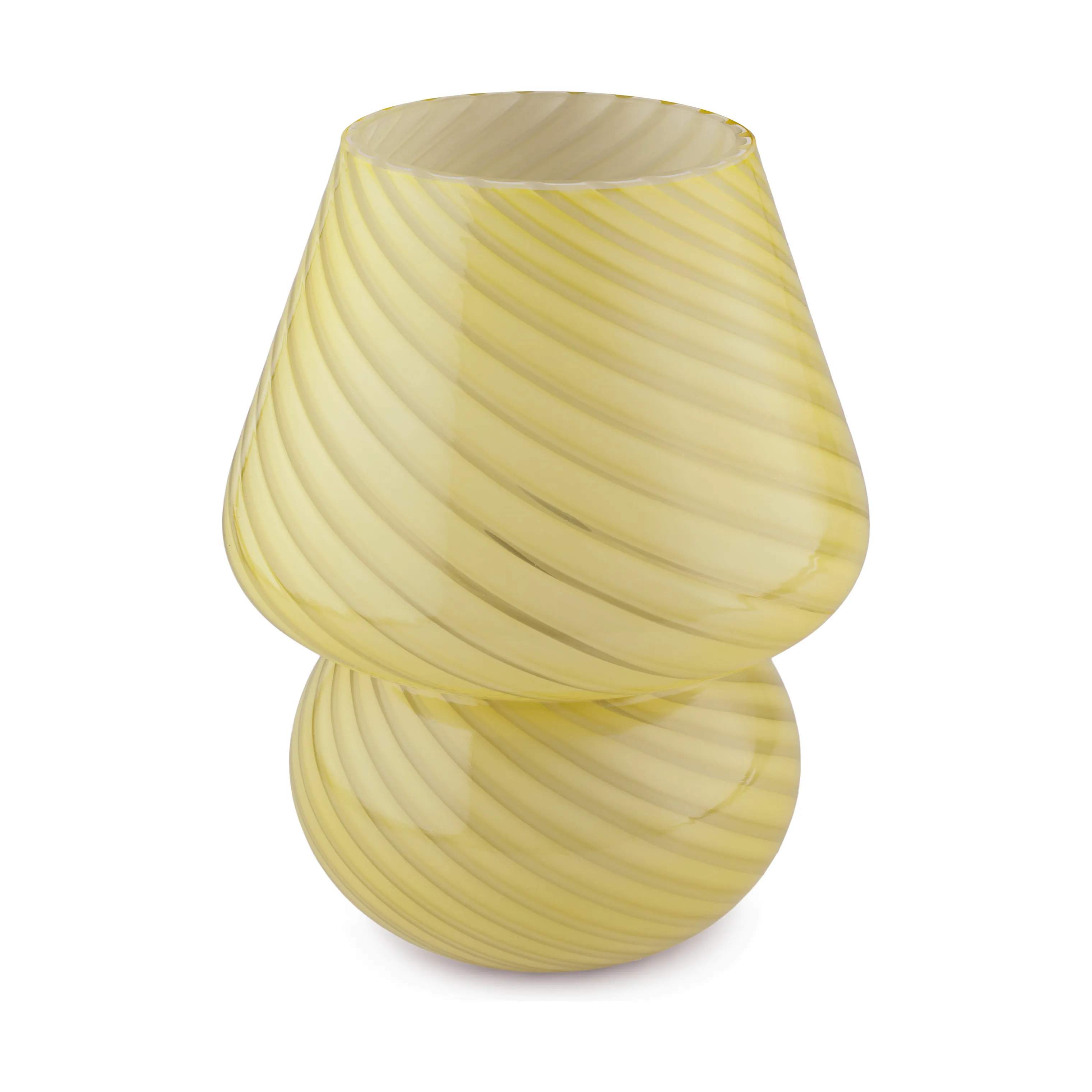 Swirl Lampe, lysegul, large