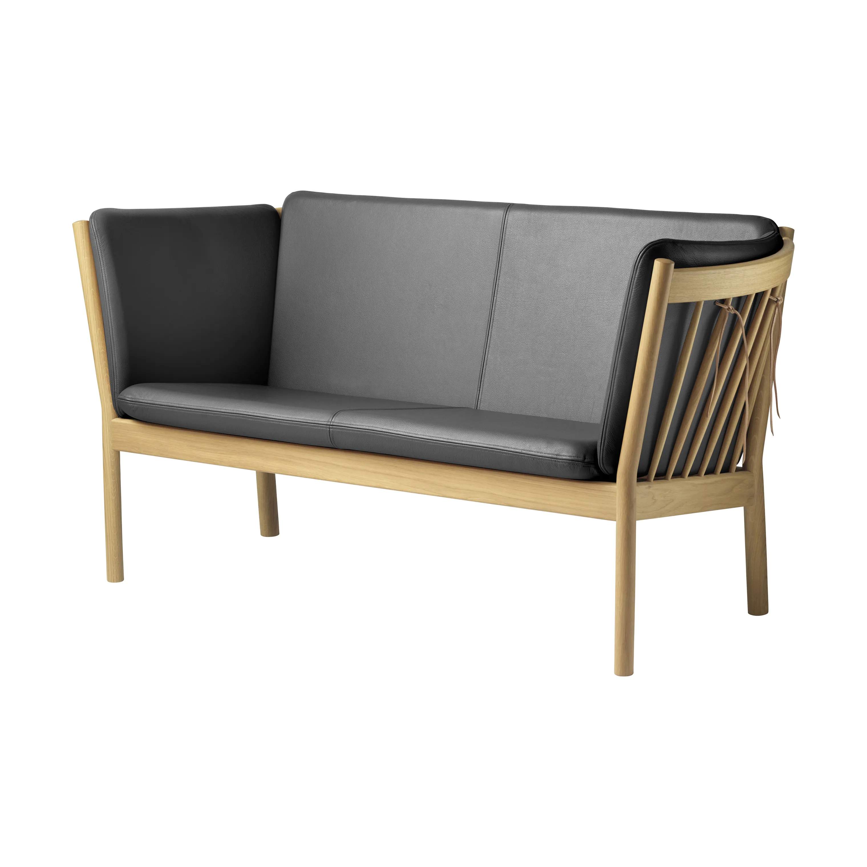 FDB Møbler Sofaer J148 Sofa i Sort læder, 2