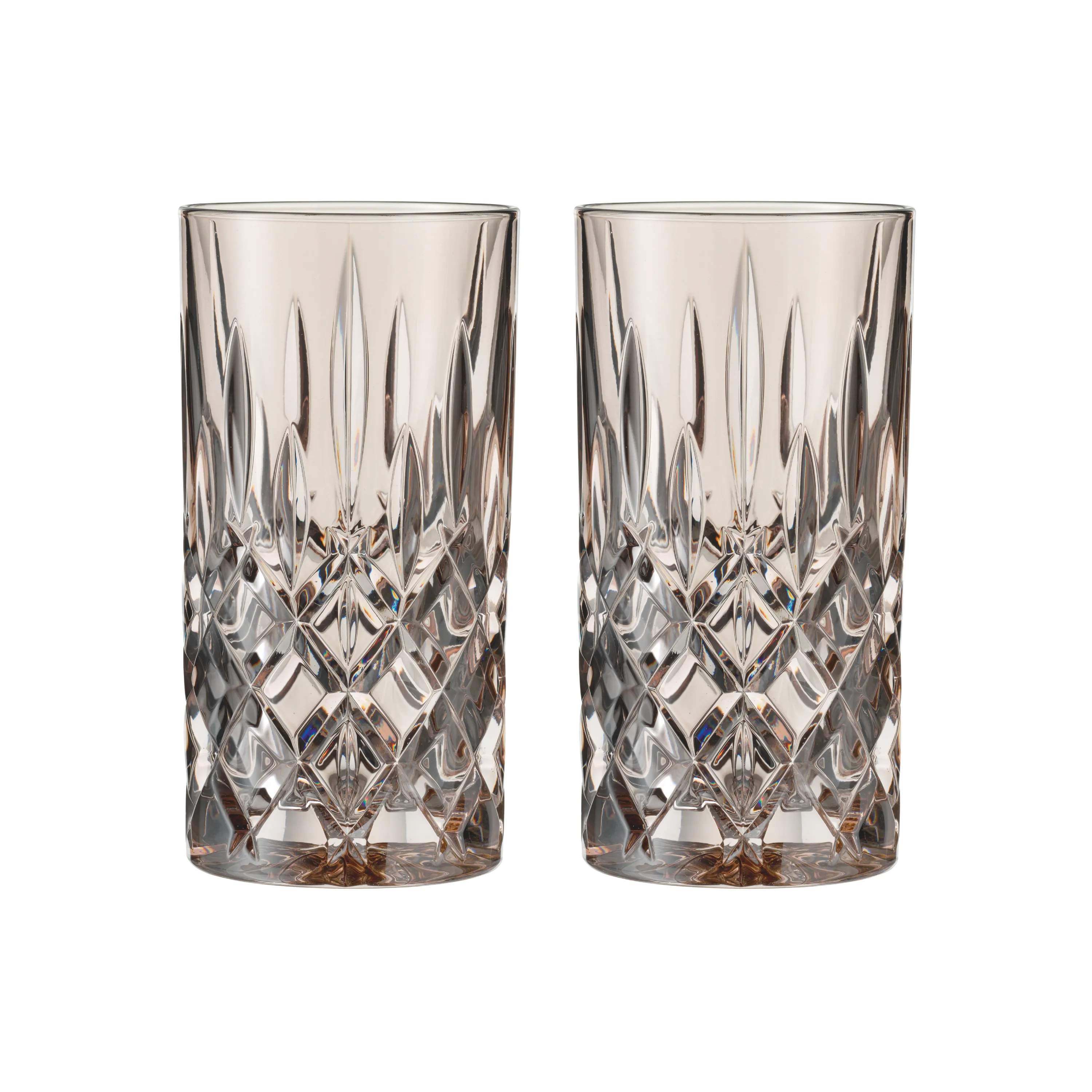 Nachtmann Highball glas Noblesse Longdrinkglas - 2 stk. i Taupe, 1