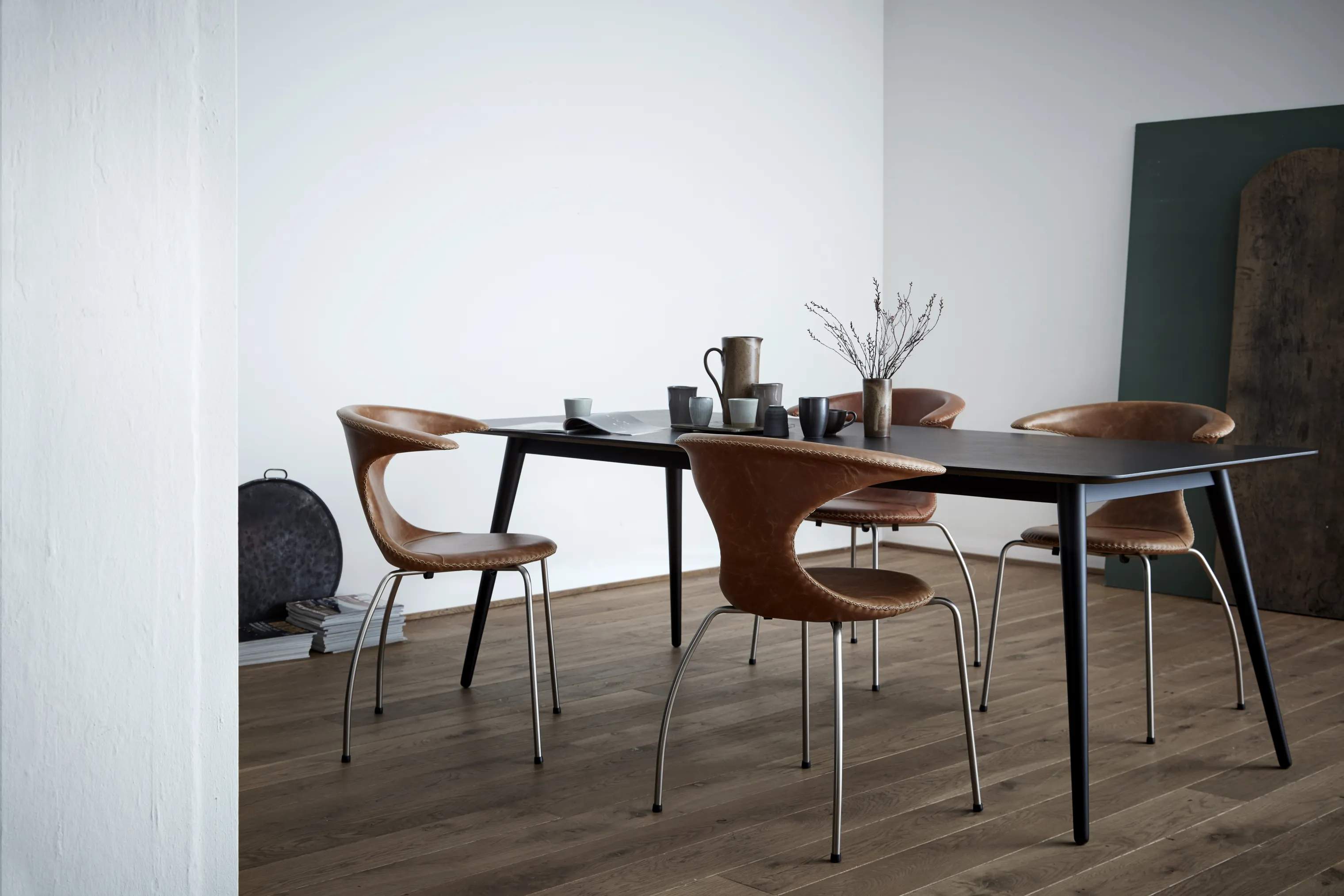 Dan-Form Spisebordsstole Flair Spisebordsstol - 4 stk. i brun, 2