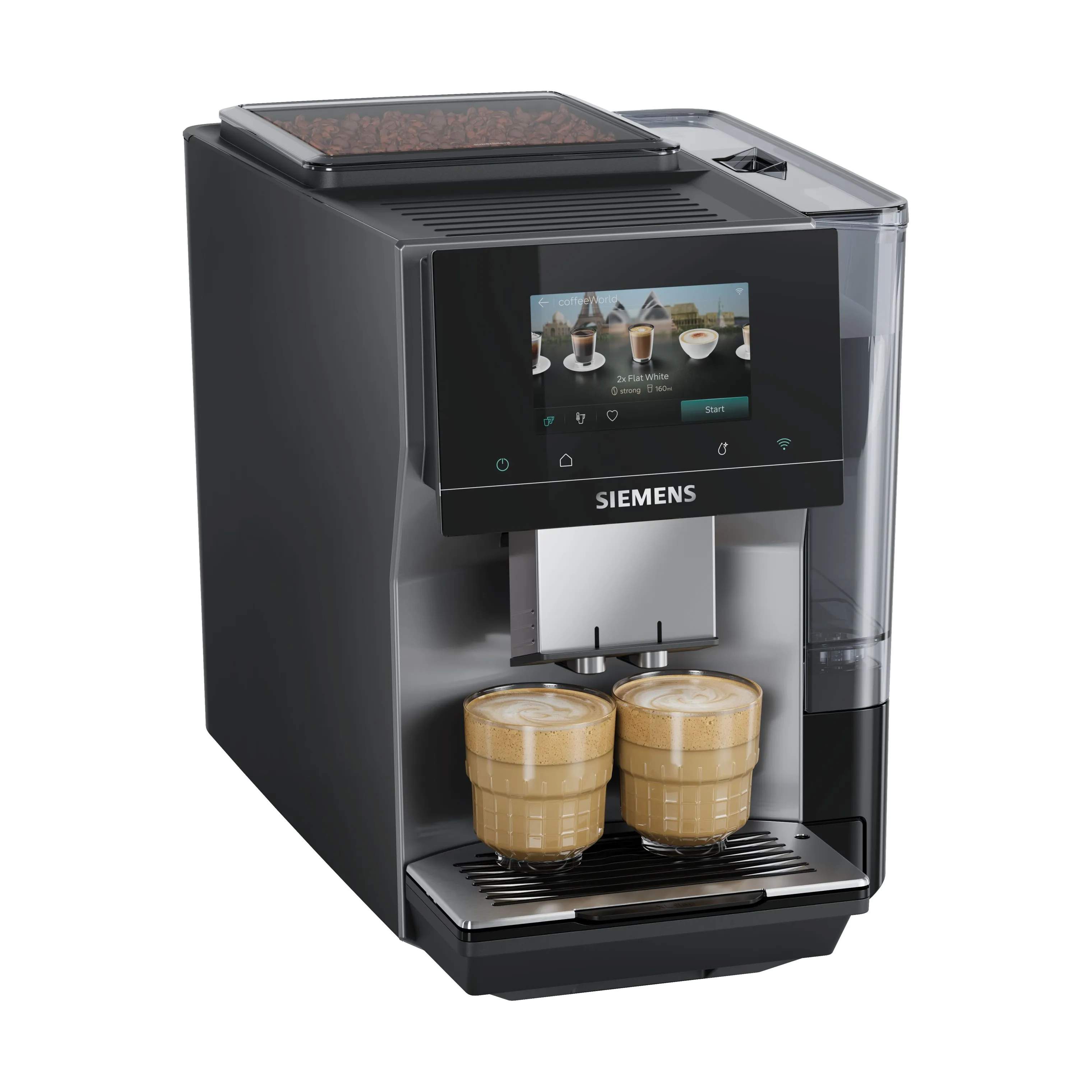 Siemens Espressomaskiner EQ700 iAroma Espressomaskine TP725E01 i Sølv, 1