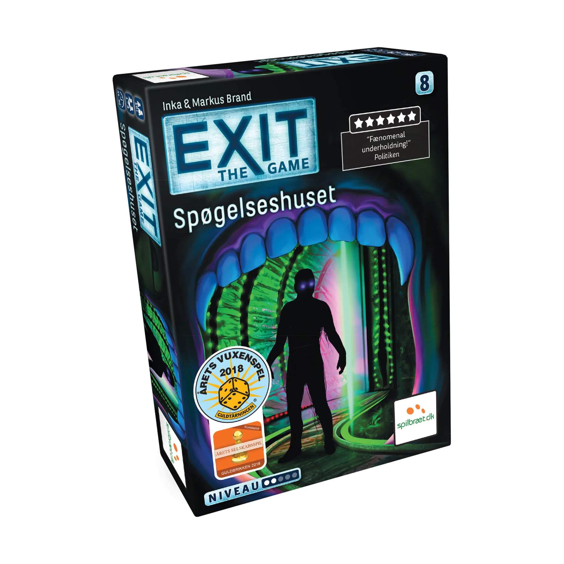 Spilbræt Spil Brætspil - Exit 8 - Spøgelseshuset i Exit 8, 1