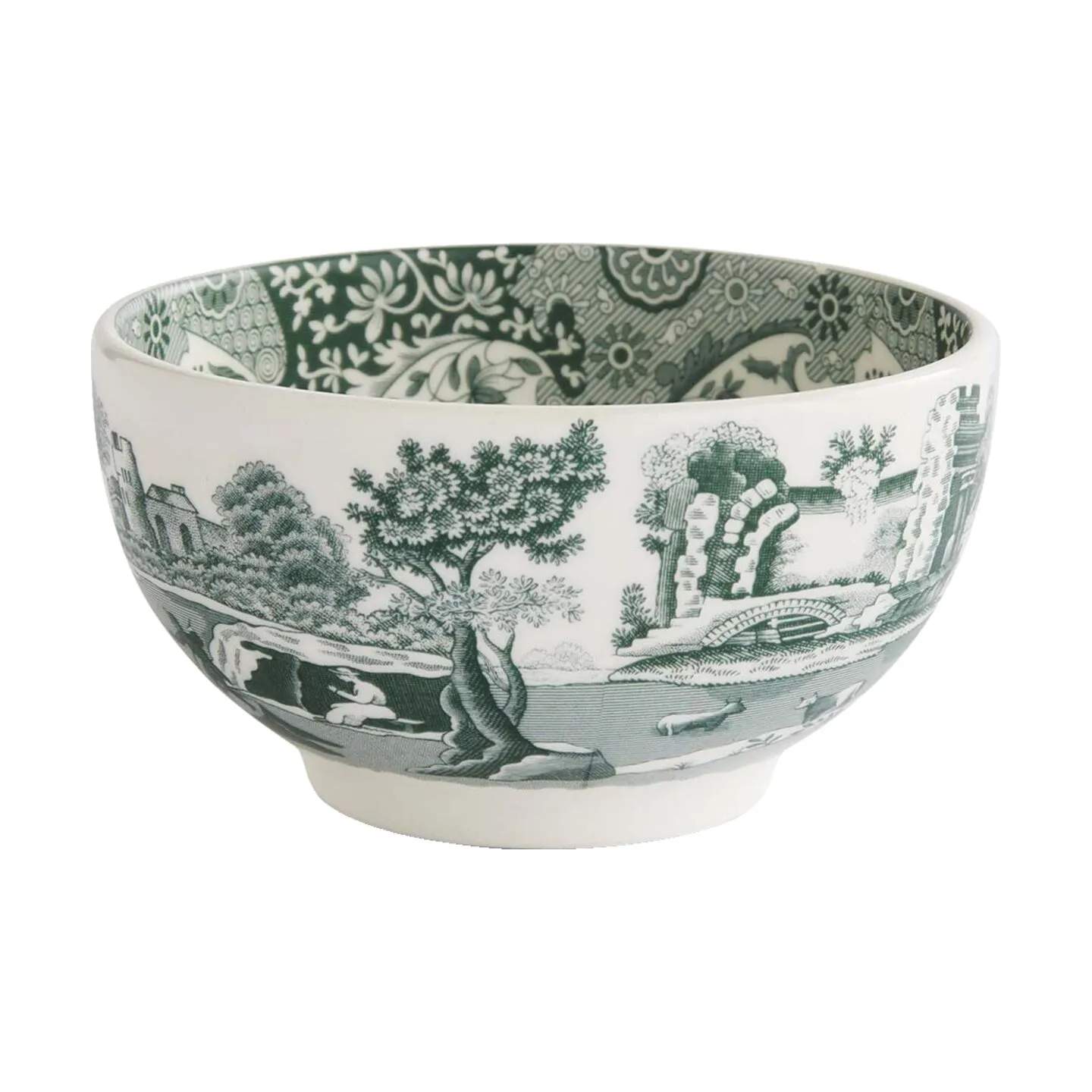 Spode Skåle Heritage Green Italian Skål i Grøn/hvid, 1
