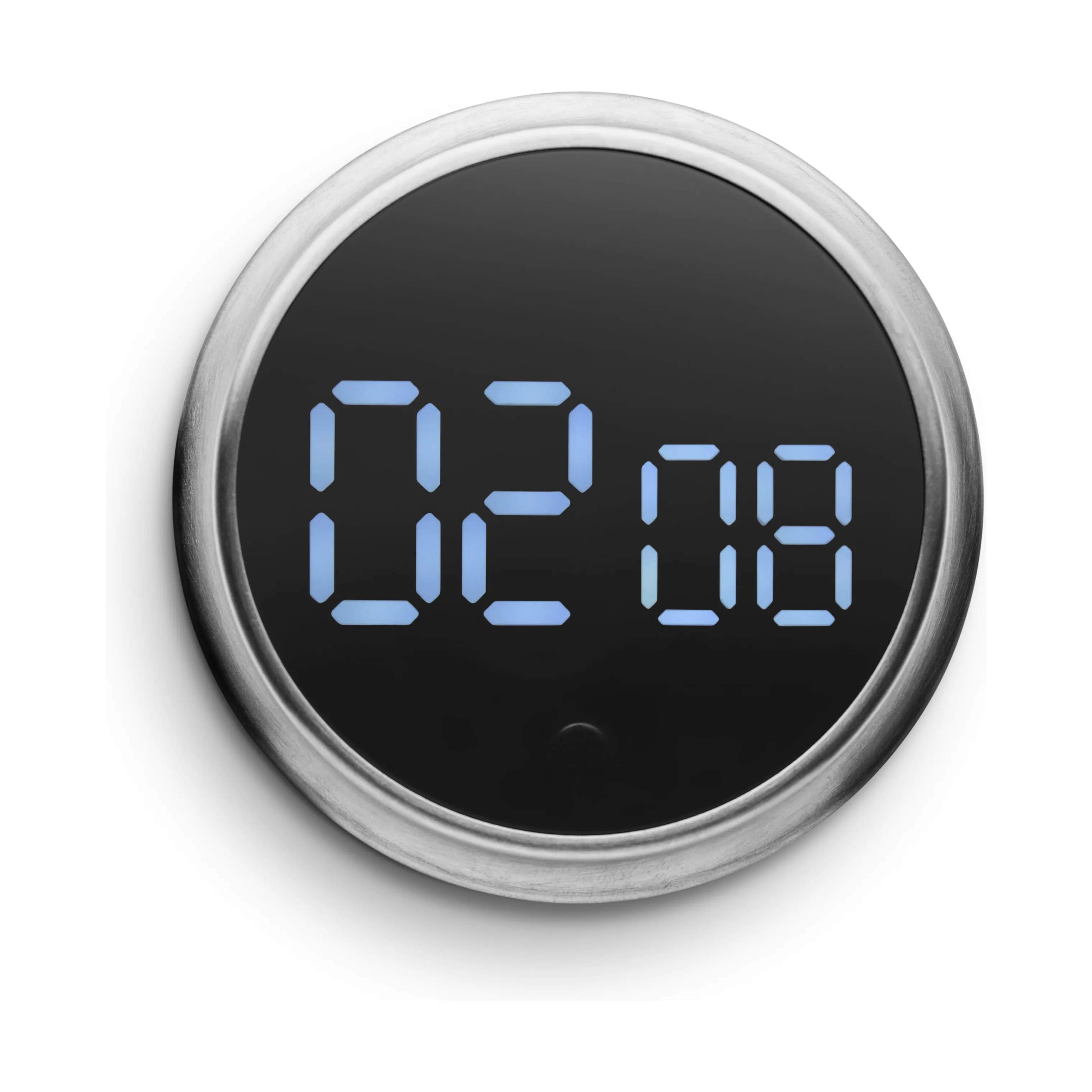 Magnetisk Timer, brushed steel, large