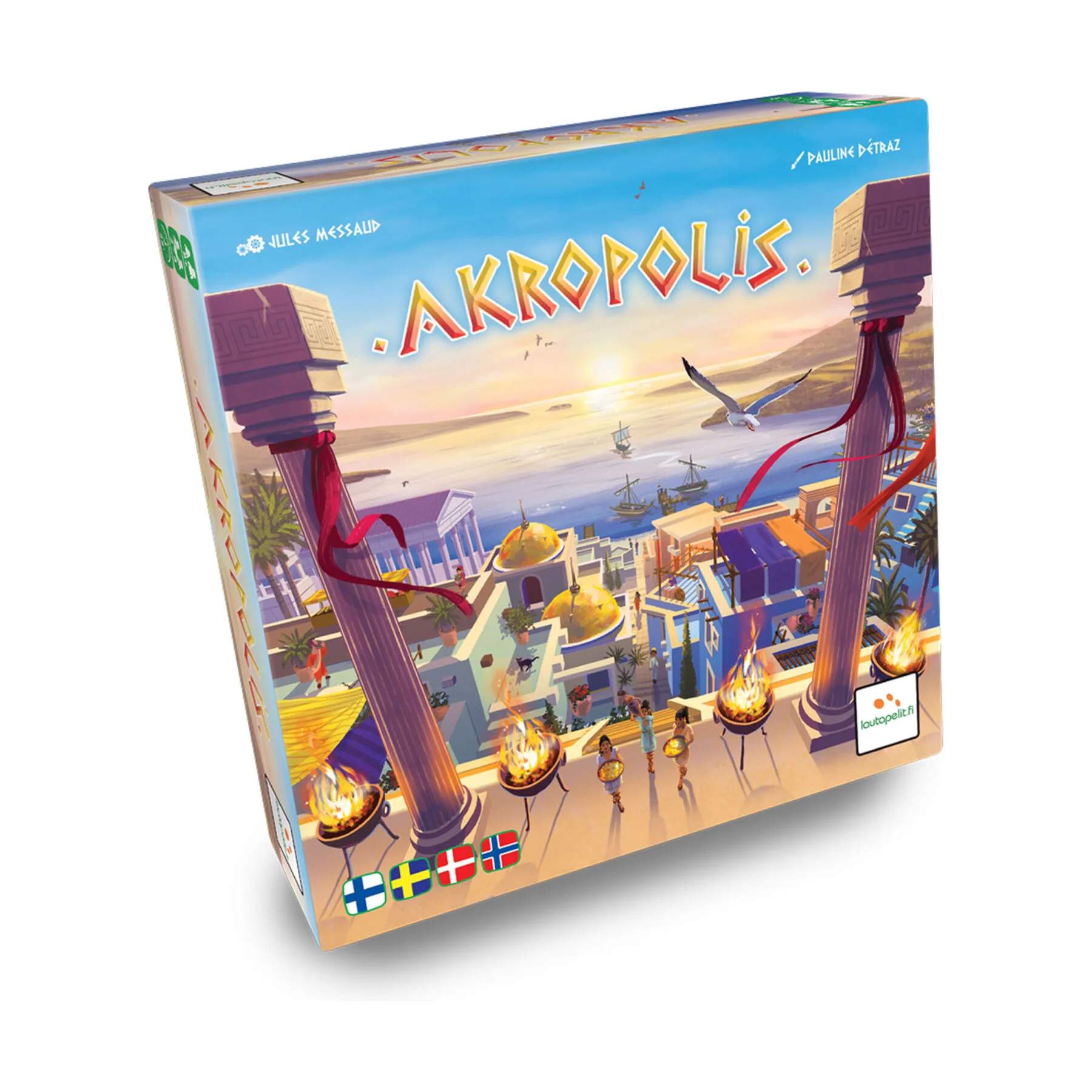 Spilbræt Spil Brætspil - Akropolis i Multifarvet, 1