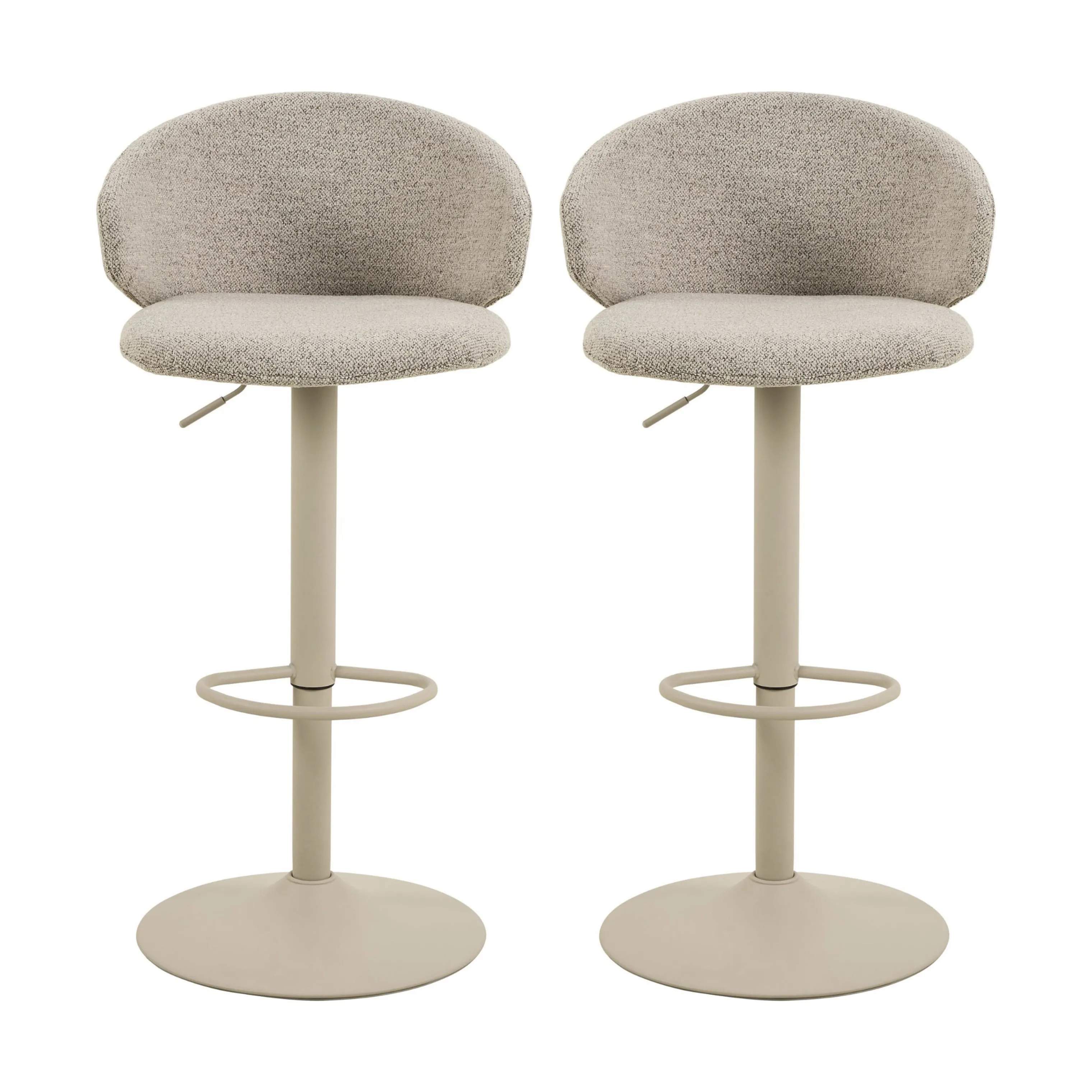 CASA Living Barstole Ella Barstol - 2 stk. i Sandfarve, 1