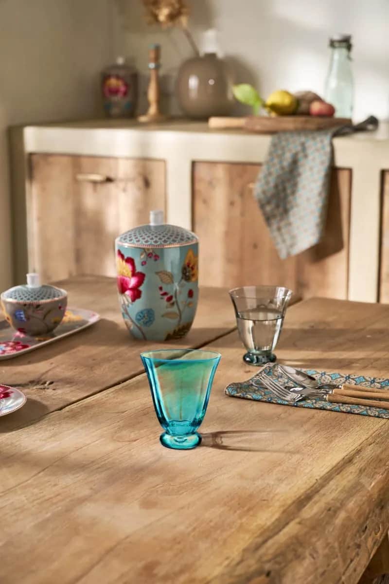 PIP Studio Vandglas Blooming Tales Tulip Vandglas i Blå, 2