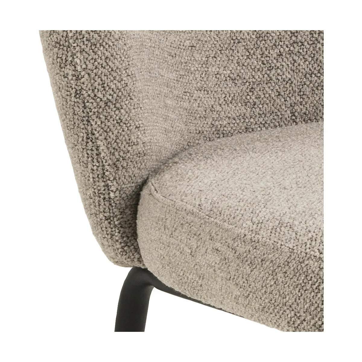 CASA Living Spisebordsstole Patricia Spisebordsstol - 2 stk. i beige/sort, 4