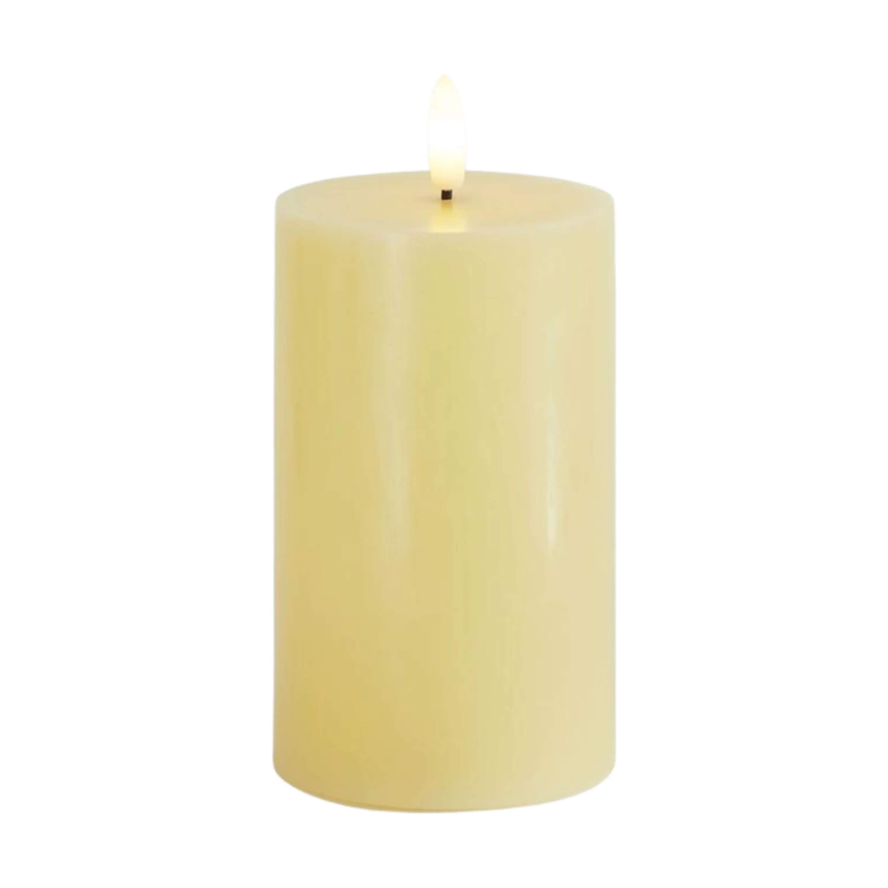 Sirius LED-lys Sille LED Bloklys i Pale Yellow, H12,5 x Ø7,5 cm, 1